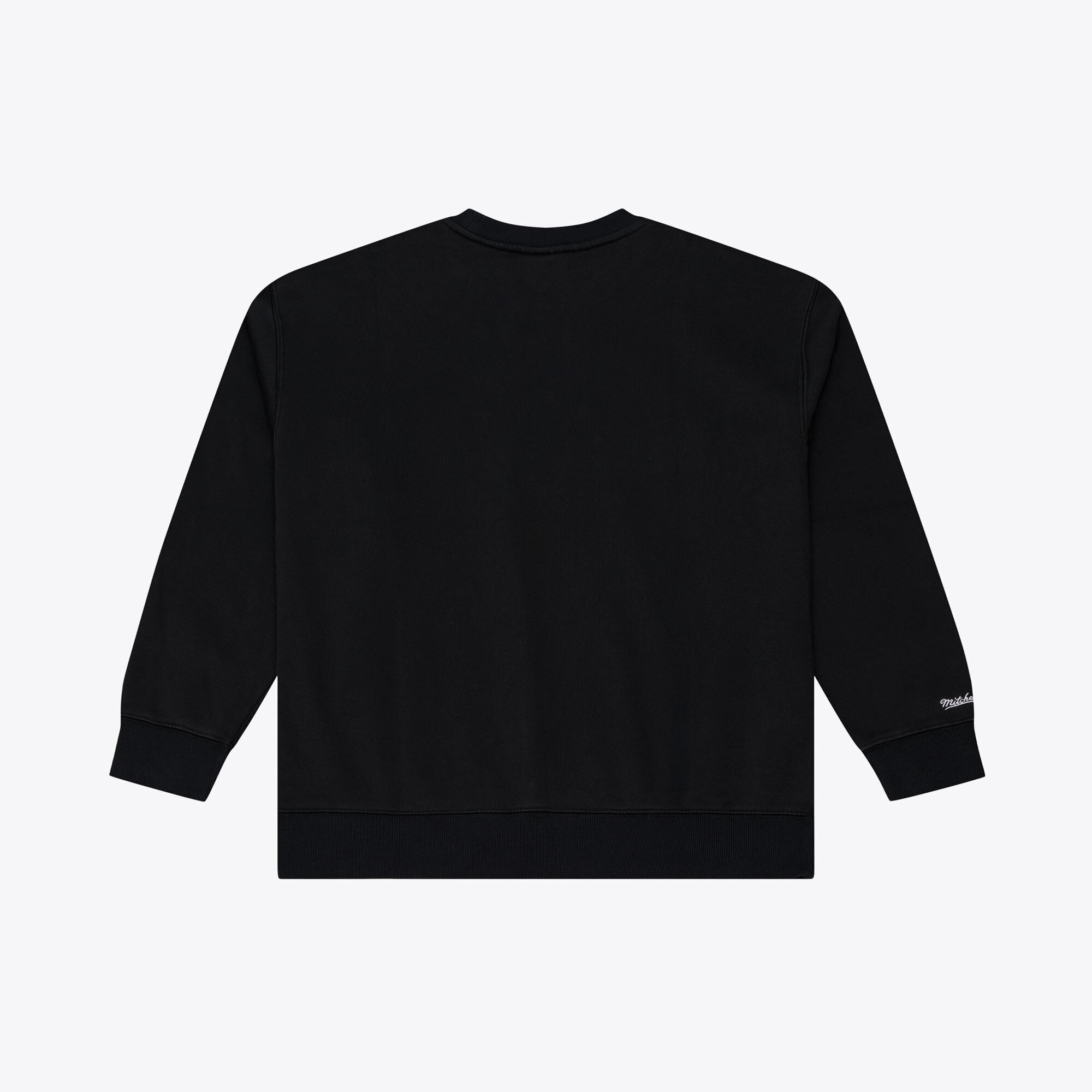 Men's Mitchell & Ness Black Denver Broncos Core Essentials Micro Logo Fleece Sweatshirt