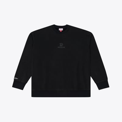 Denver Broncos Mitchell & Ness Core Essentials Micro Logo Fleece Sweatshirt - Black
