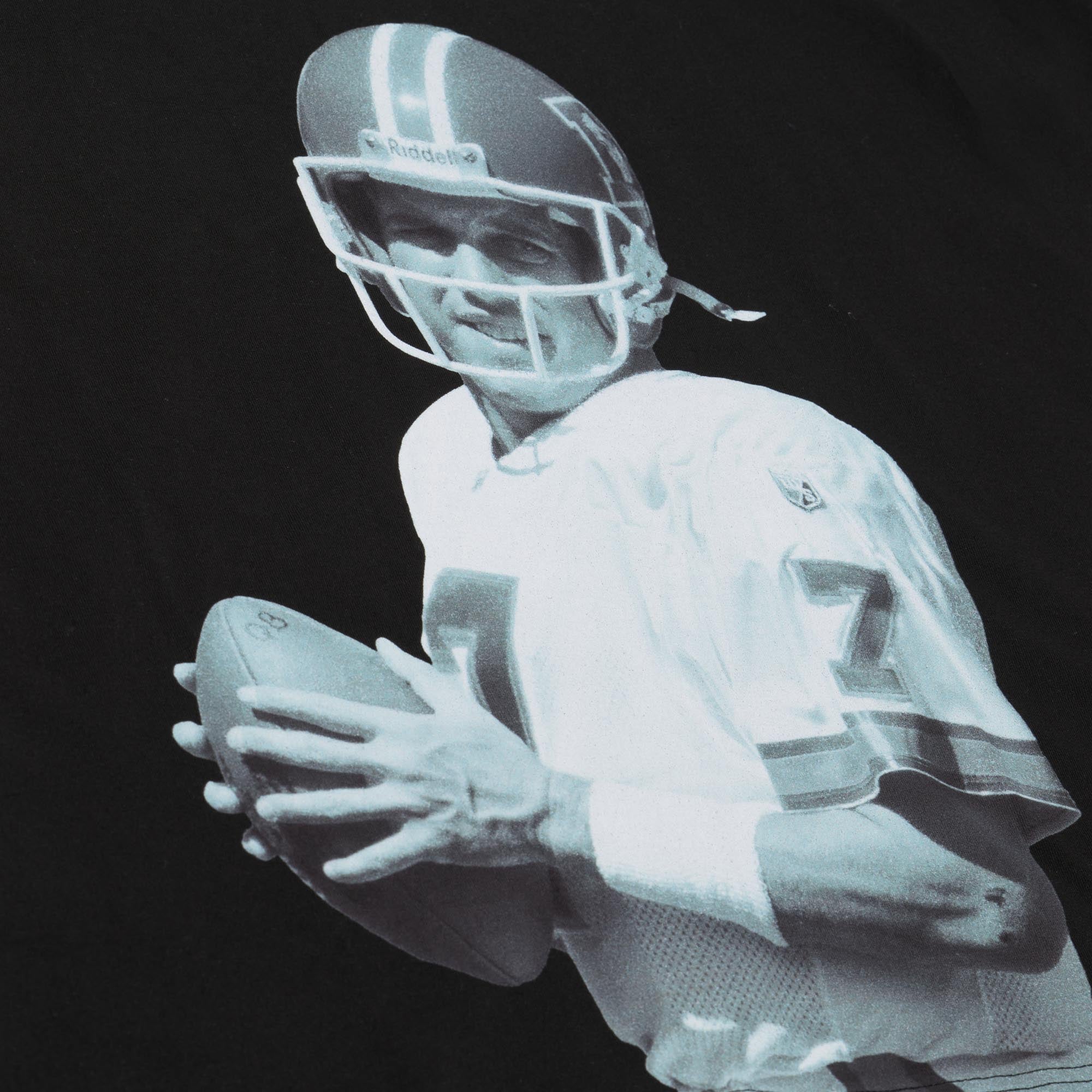 Men's Mitchell & Ness John Elway Black Denver Broncos Retired Solo Player T-Shirt