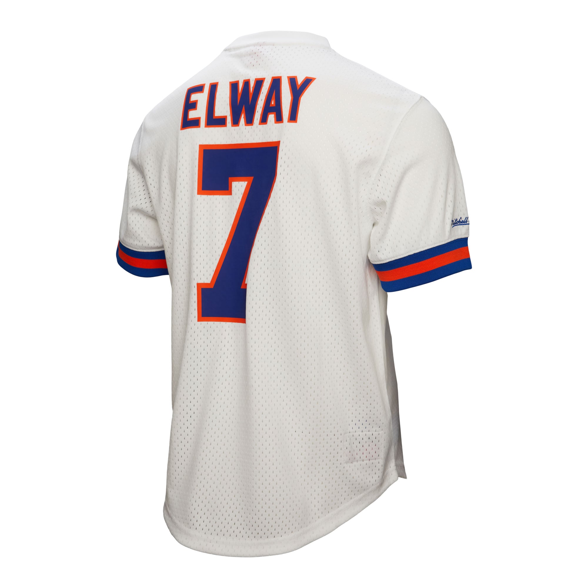 Men's Mitchell & Ness John Elway Denver Broncos Retired Player Name Number Mesh Top