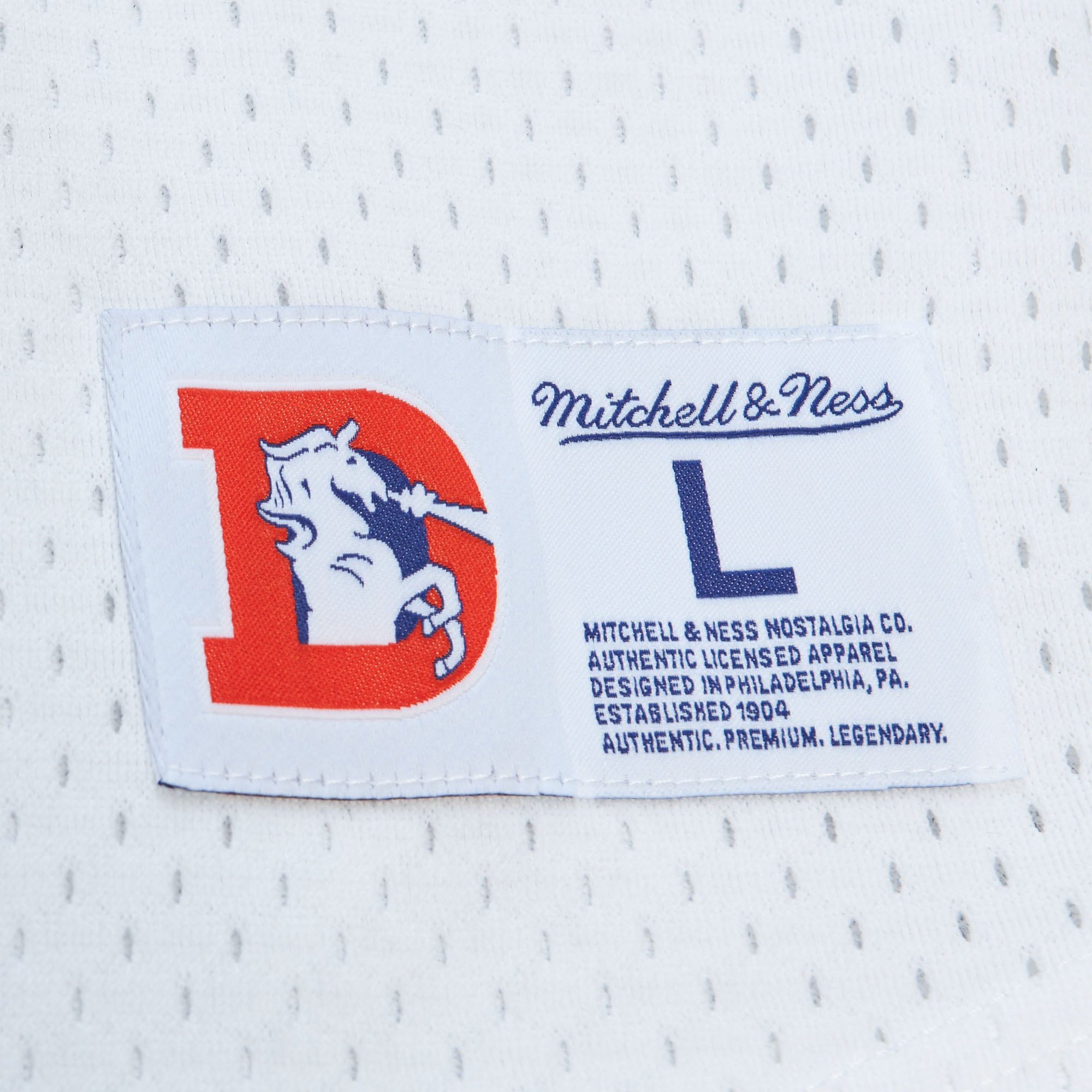 Men's Mitchell & Ness John Elway Denver Broncos Retired Player Name Number Mesh Top