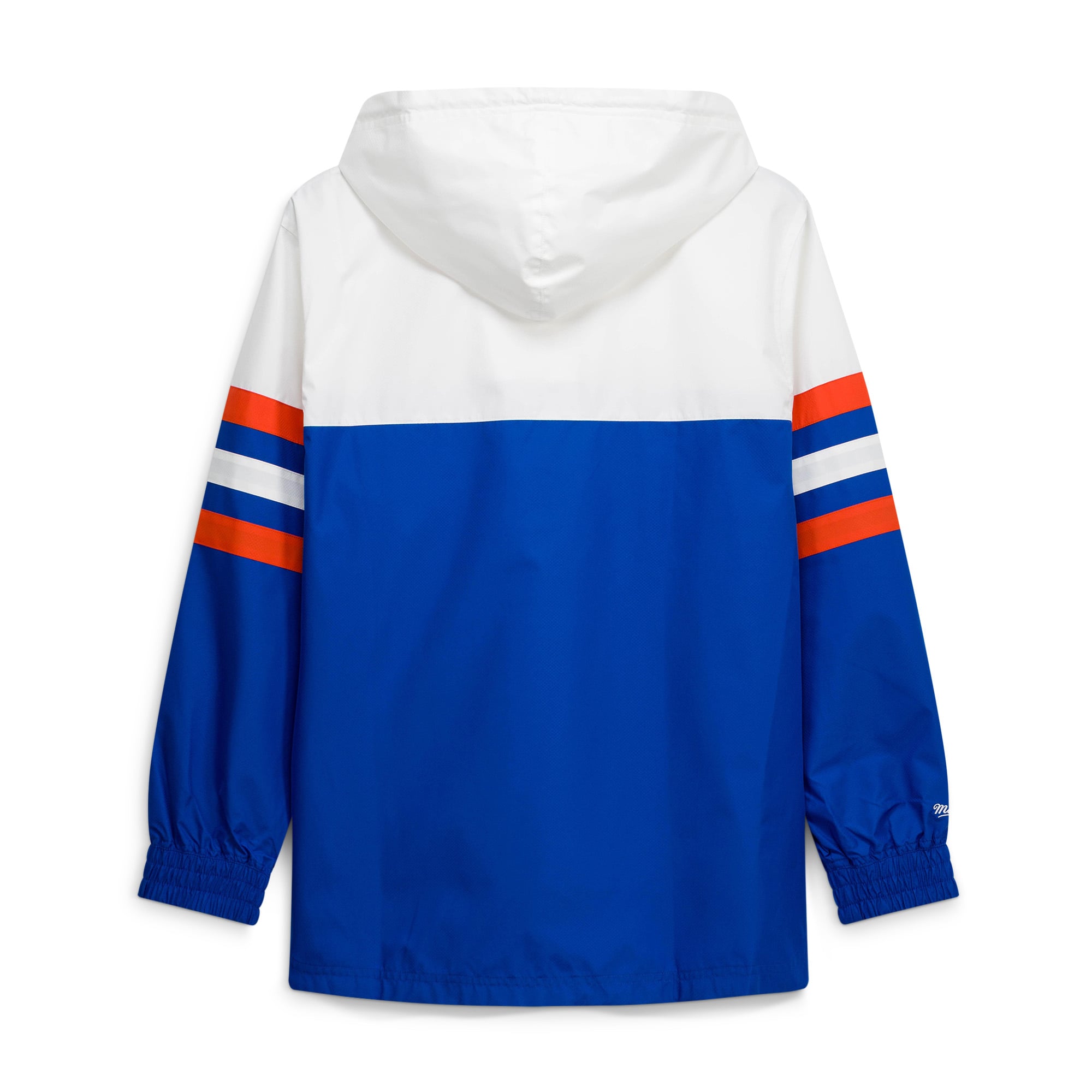 Men's Mitchell & Ness Royal Denver Broncos Head Coach Anorak Quarter-Zip Windbreaker Jacket