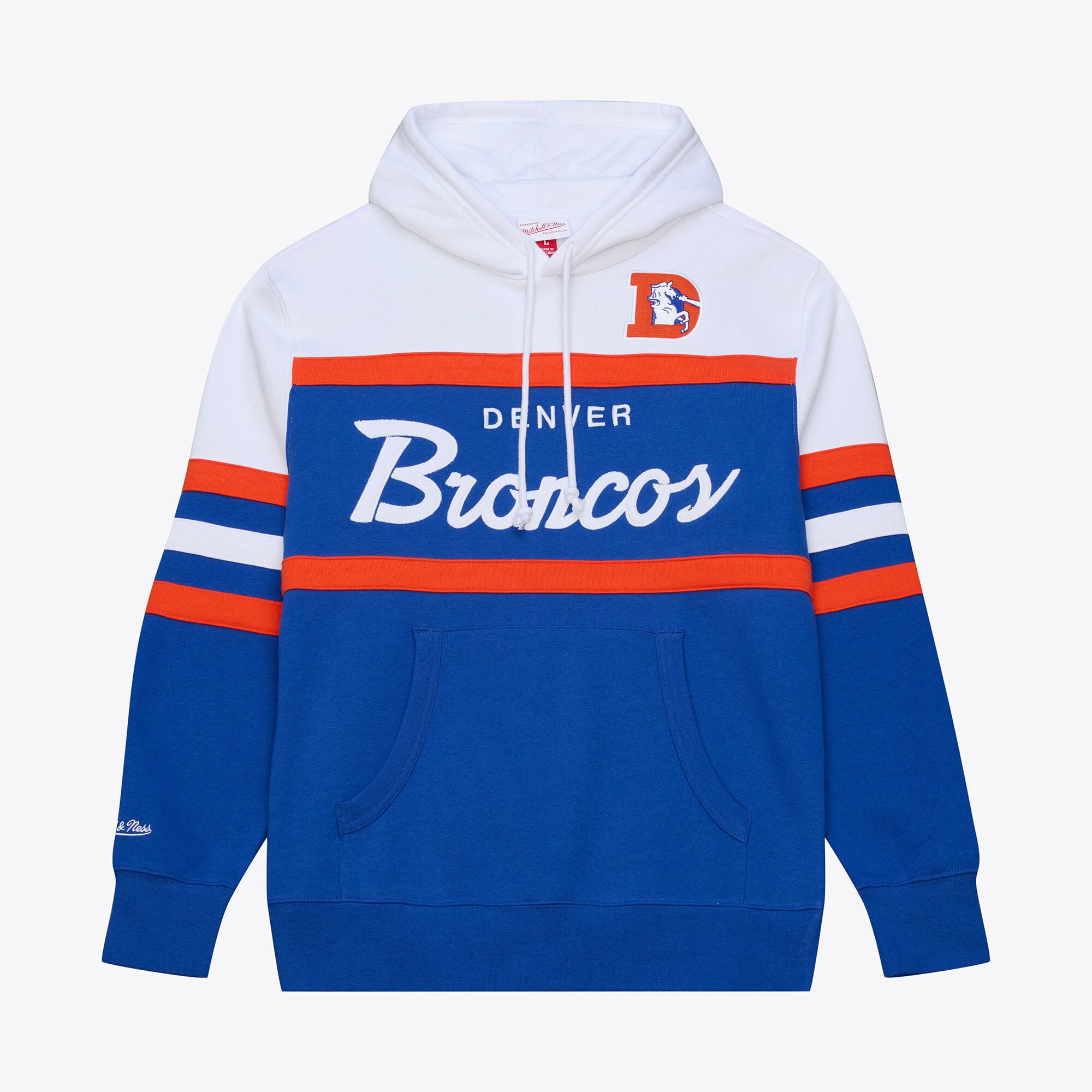 Men's Mitchell & Ness Royal Denver Broncos Head Coach Hoodie