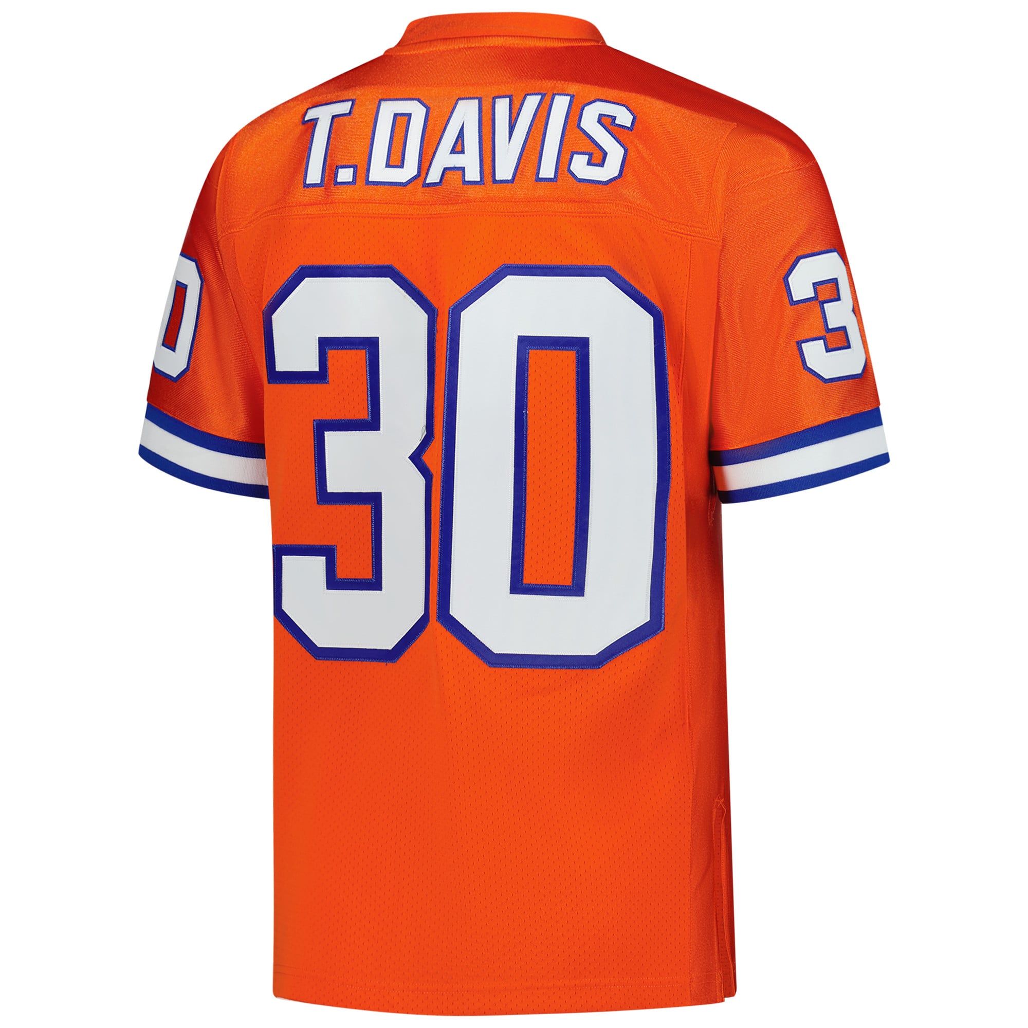 Men's Mitchell & Ness Terrell Davis Orange Denver Broncos 1995 Authentic Throwback Retired Player Jersey
