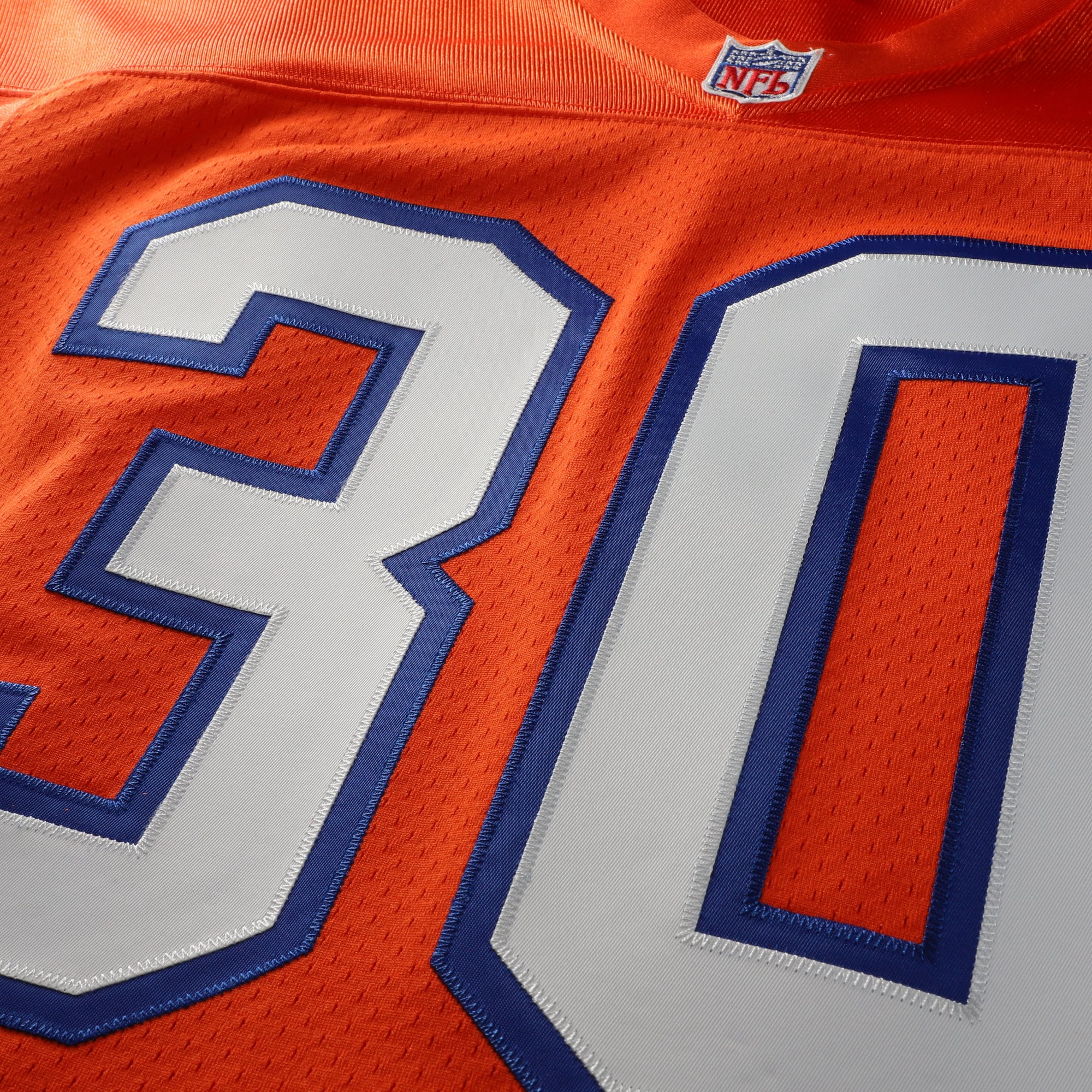Men's Mitchell & Ness Terrell Davis Orange Denver Broncos 1995 Authentic Throwback Retired Player Jersey