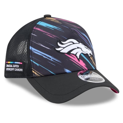 Denver Broncos New Era 2026 NFL Crucial Catch 9FORTY Apex Adjustable Hat - Black
