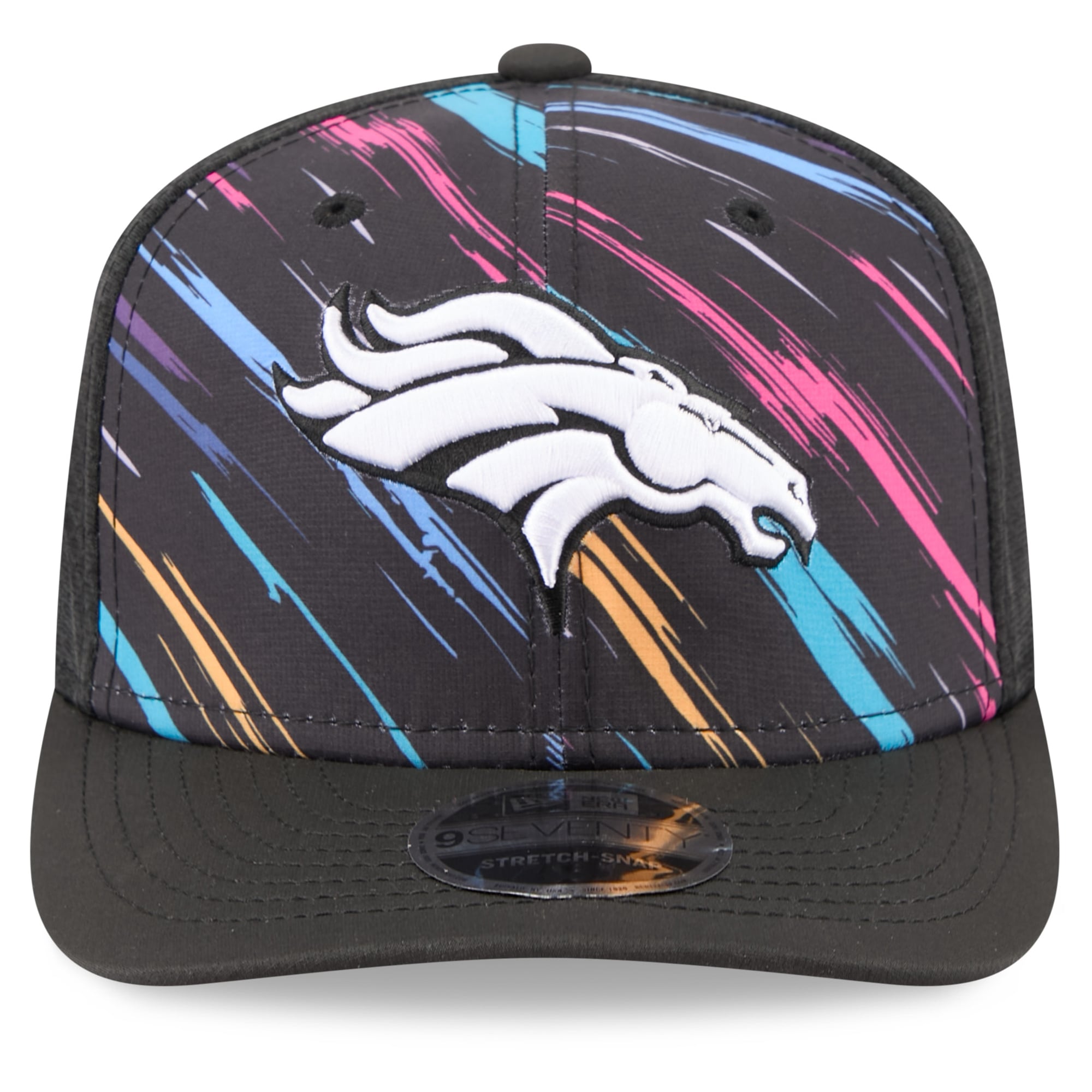 Men's New Era Black Denver Broncos 2026 NFL Crucial Catch 9SEVENTY Adjustable Trucker Hat