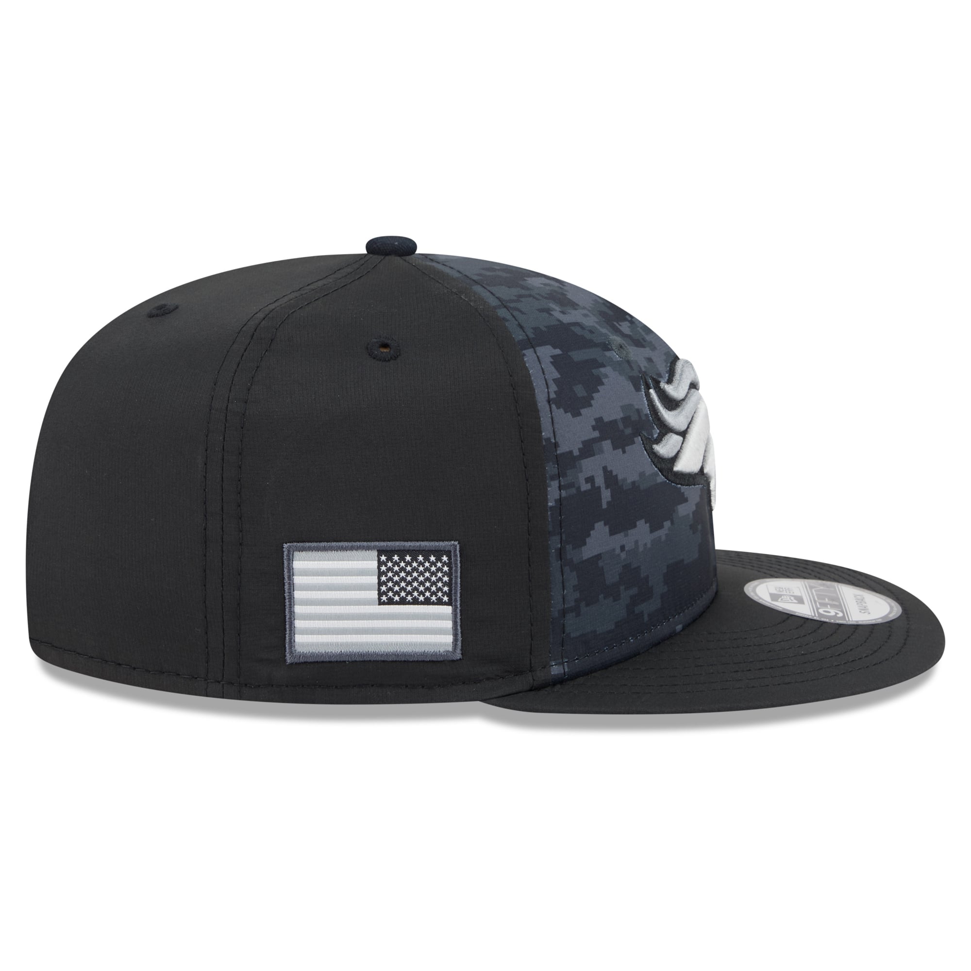 Casquette snapback New Era noire Denver Broncos 2026 Salute To Service 9FIFTY pour homme