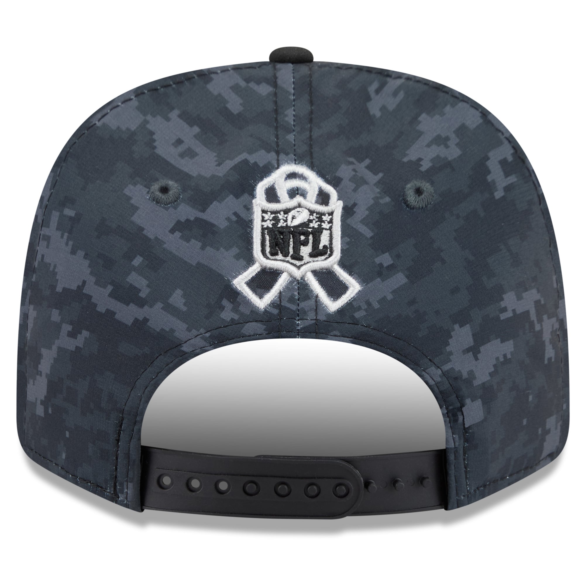 Casquette ajustable New Era noire Denver Broncos 2026 Salute To Service 9SEVENTY pour homme