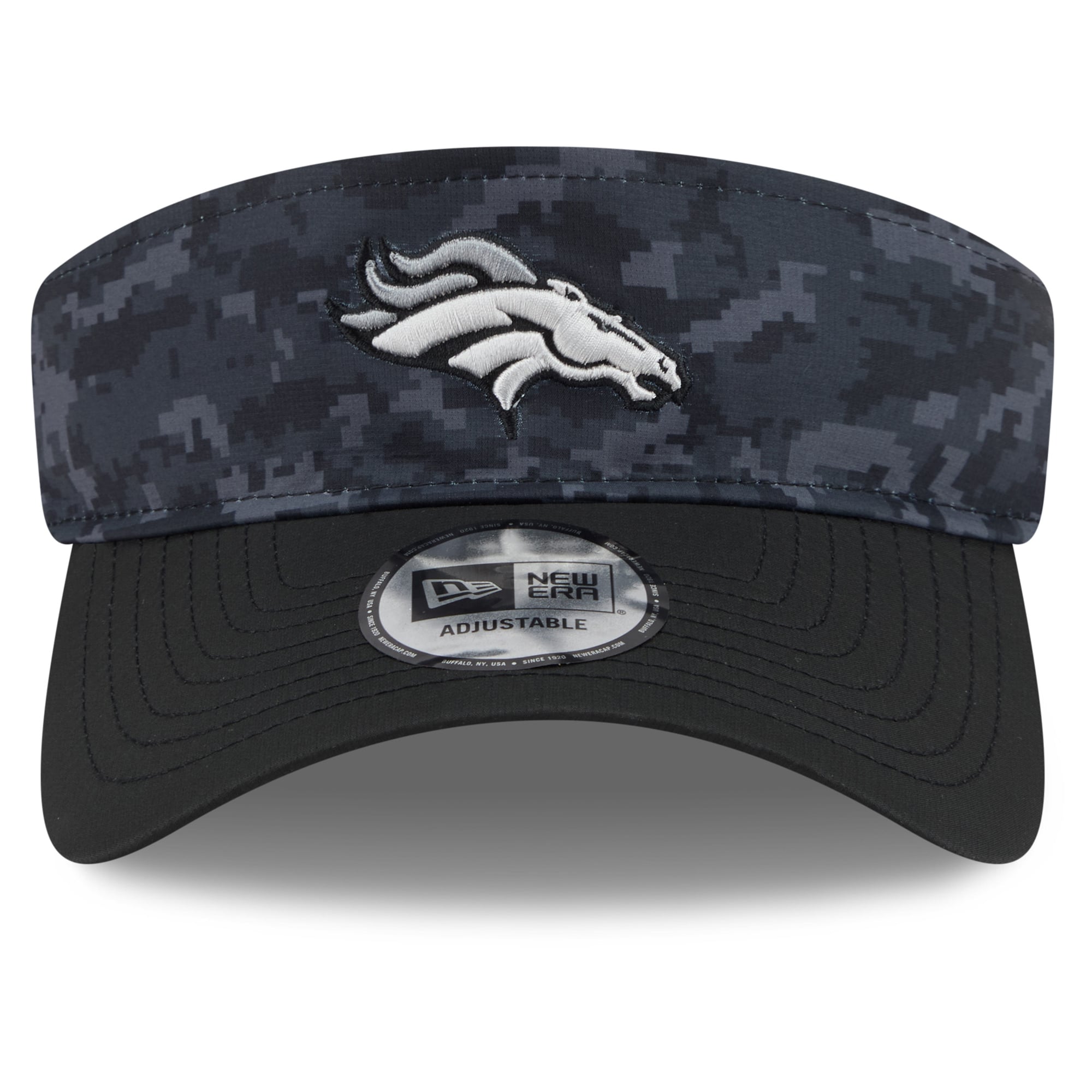 Casquette New Era noire pour homme Denver Broncos 2026 Salute To Service, visière ajustable