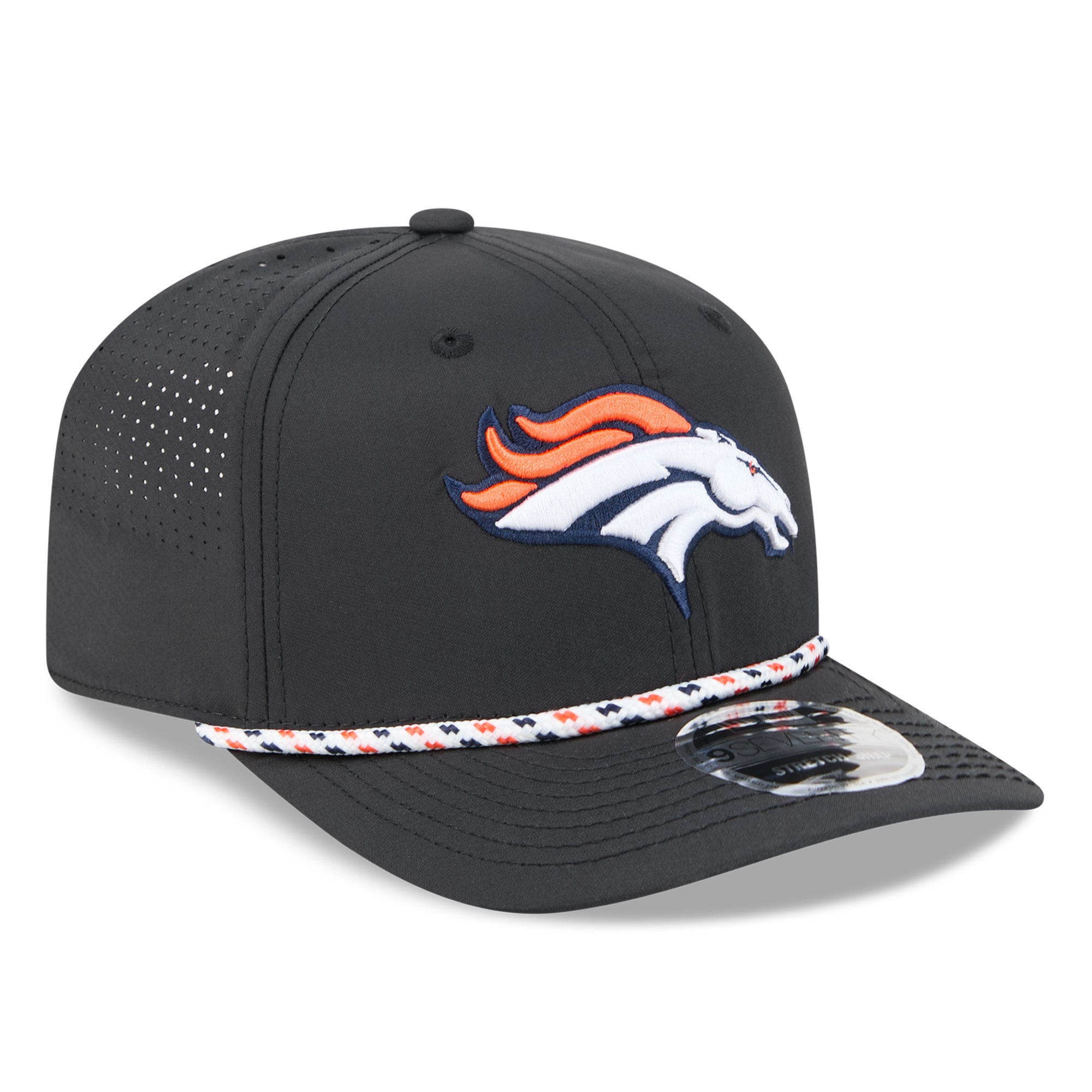 Casquette ajustable New Era Denver Broncos 9SEVENTY noire pour homme