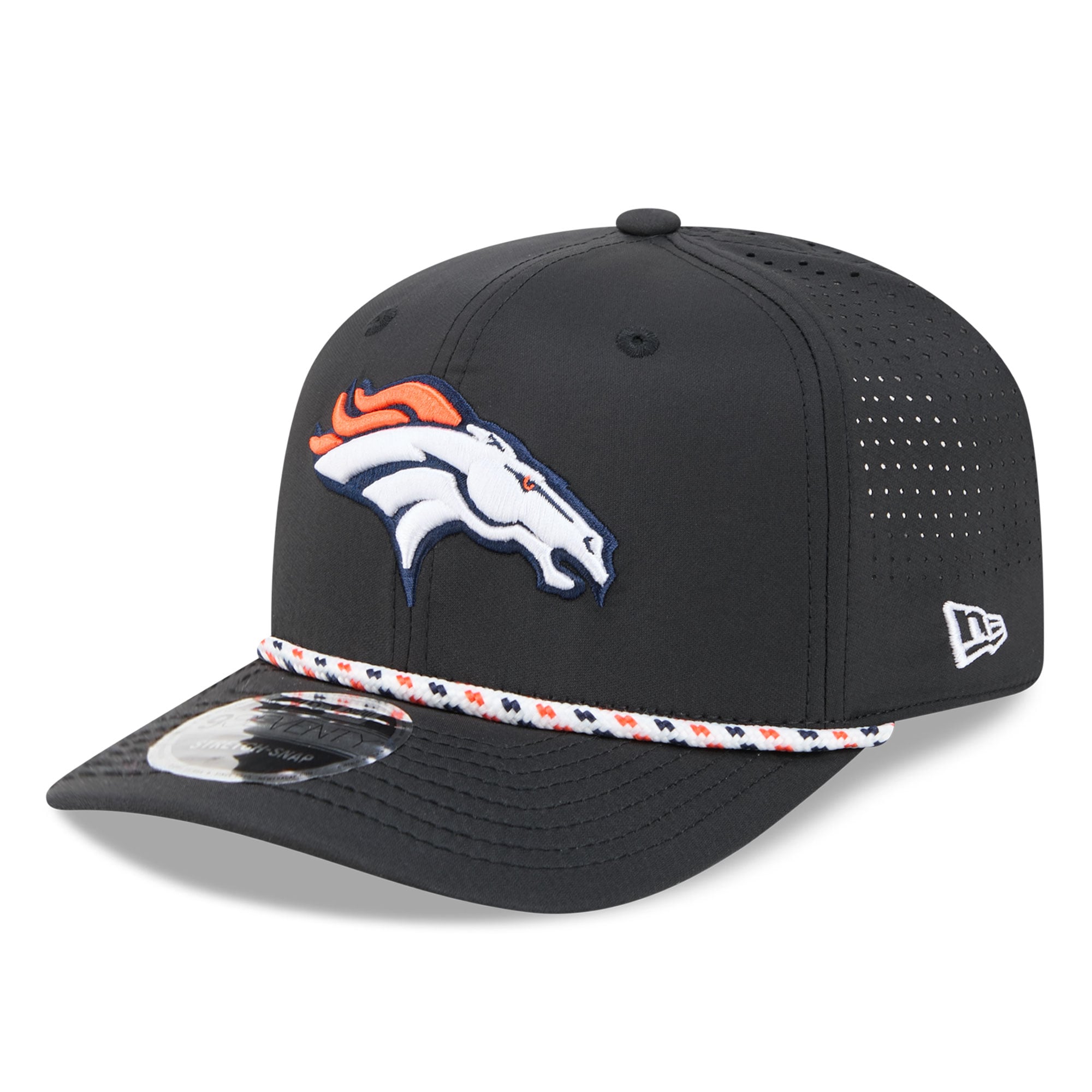 Casquette ajustable New Era Denver Broncos 9SEVENTY noire pour homme