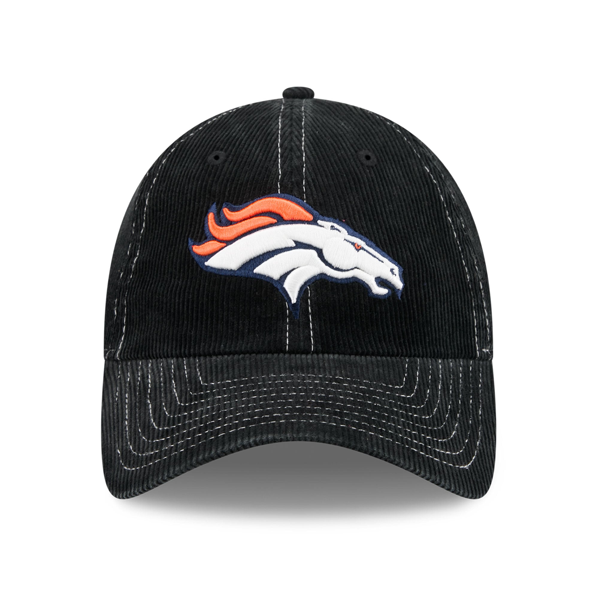 Men's New Era Black Denver Broncos Corduroy Casual Classic Adjustable Hat