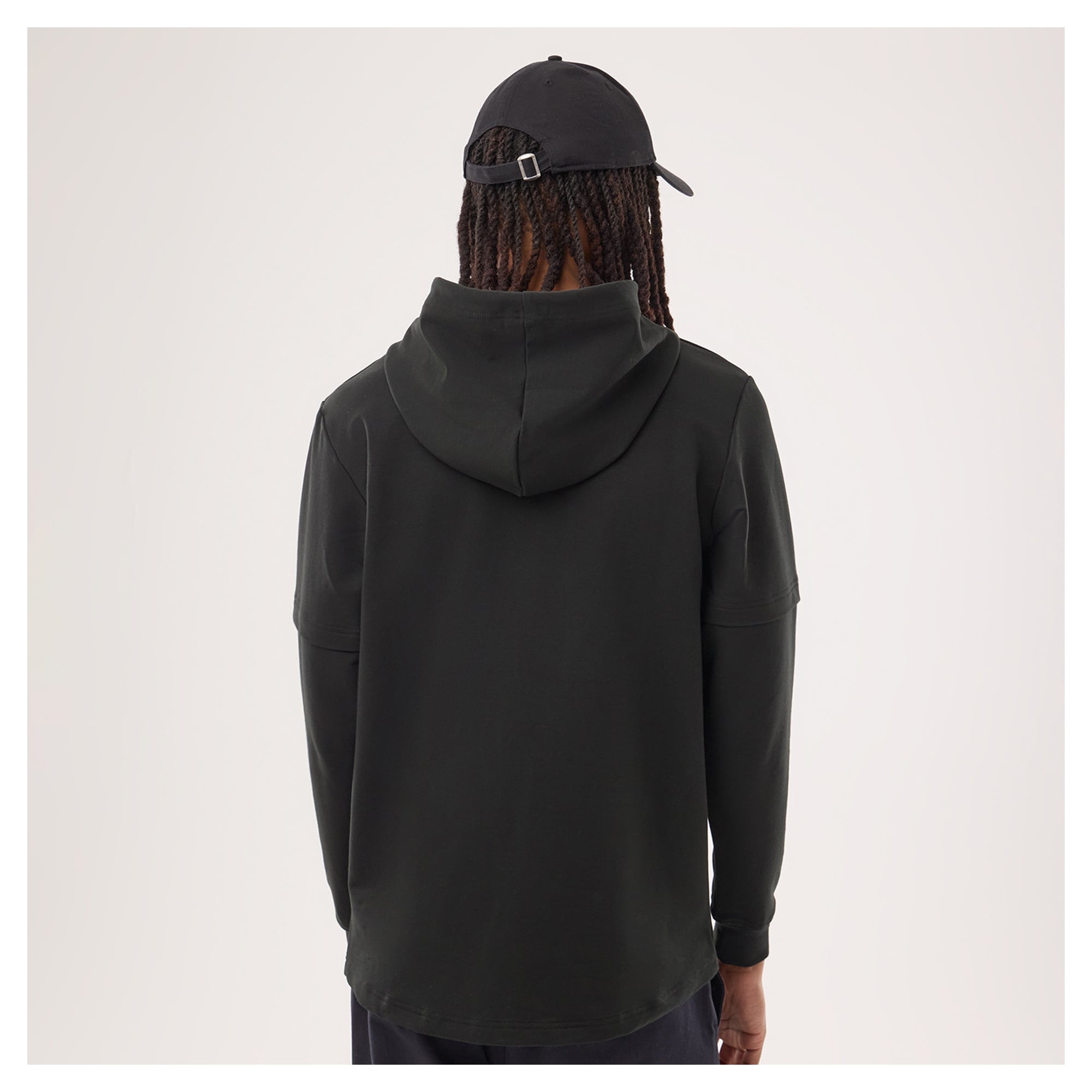 Men's New Era Black Denver Broncos Functional Fandom Twofer Hoodie