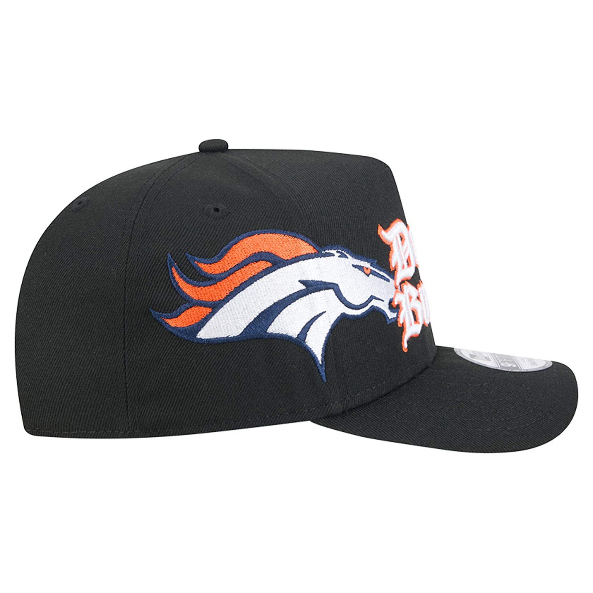 Men's New Era Black Denver Broncos Proud A-Frame 9FIFTY Snapback Hat