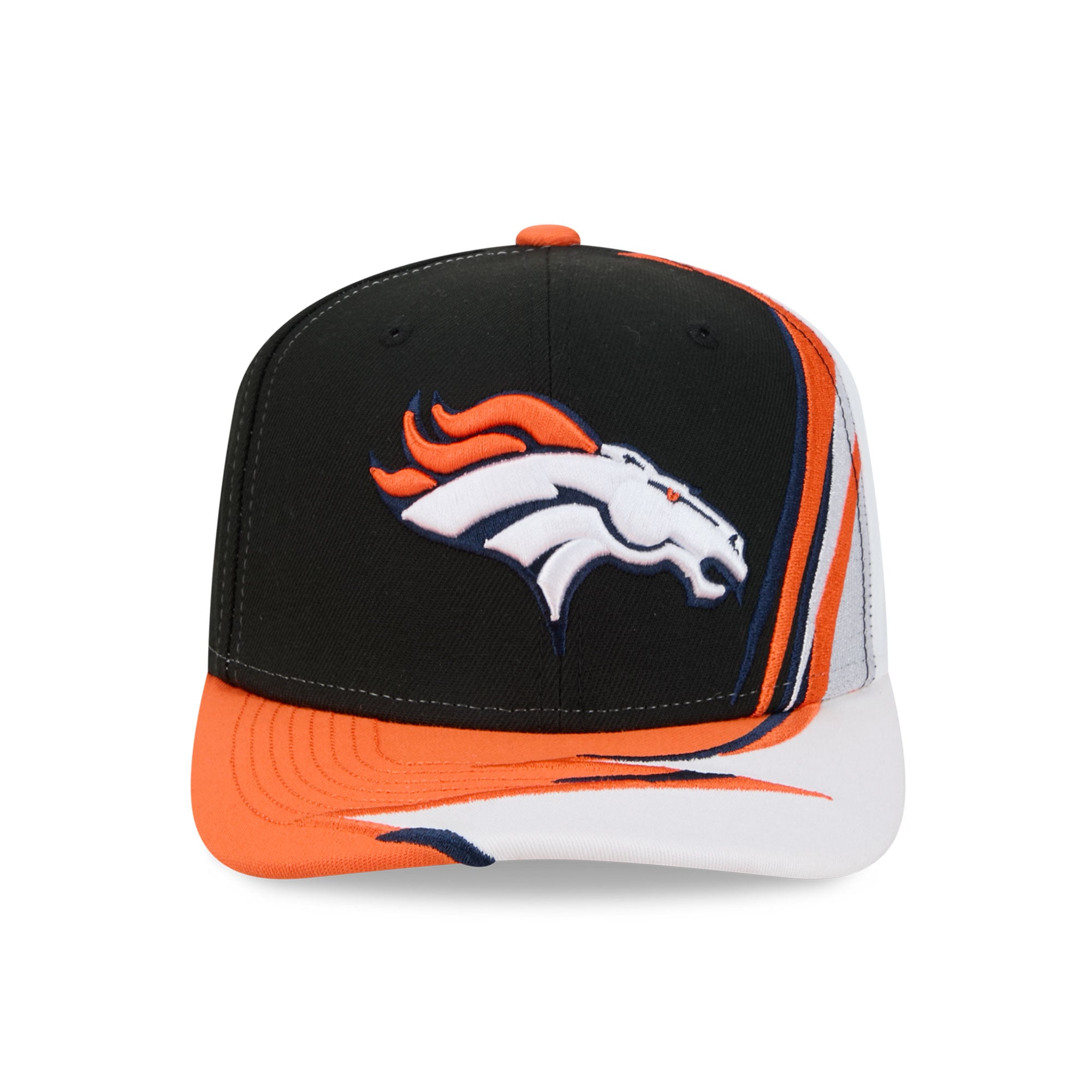 Men's New Era Black/White Denver Broncos Fan 9SEVENTY Adjustable Hat