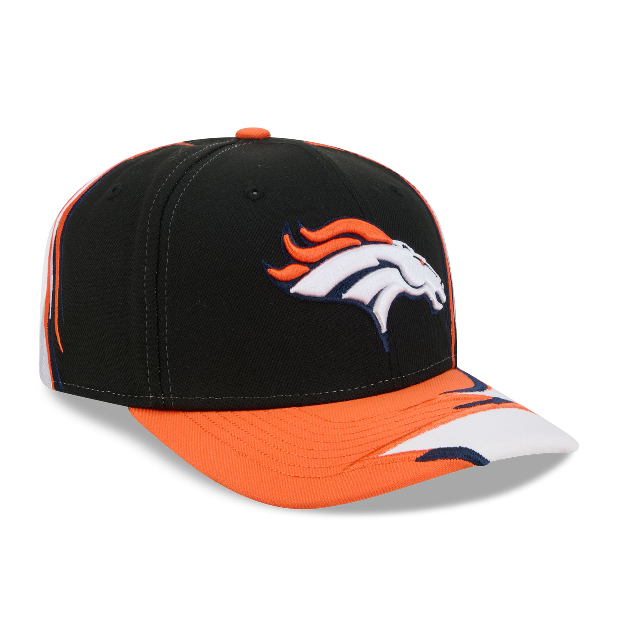 Men's New Era Black/White Denver Broncos Fan 9SEVENTY Adjustable Hat