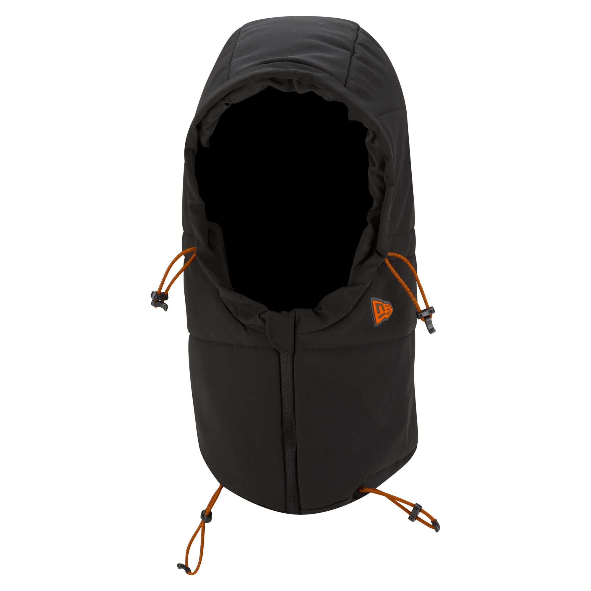 Sweat à capuche matelassé ajustable New Era pour homme, coloris anthracite, Denver Broncos 2026 Sideline, idéal pour temps froid.