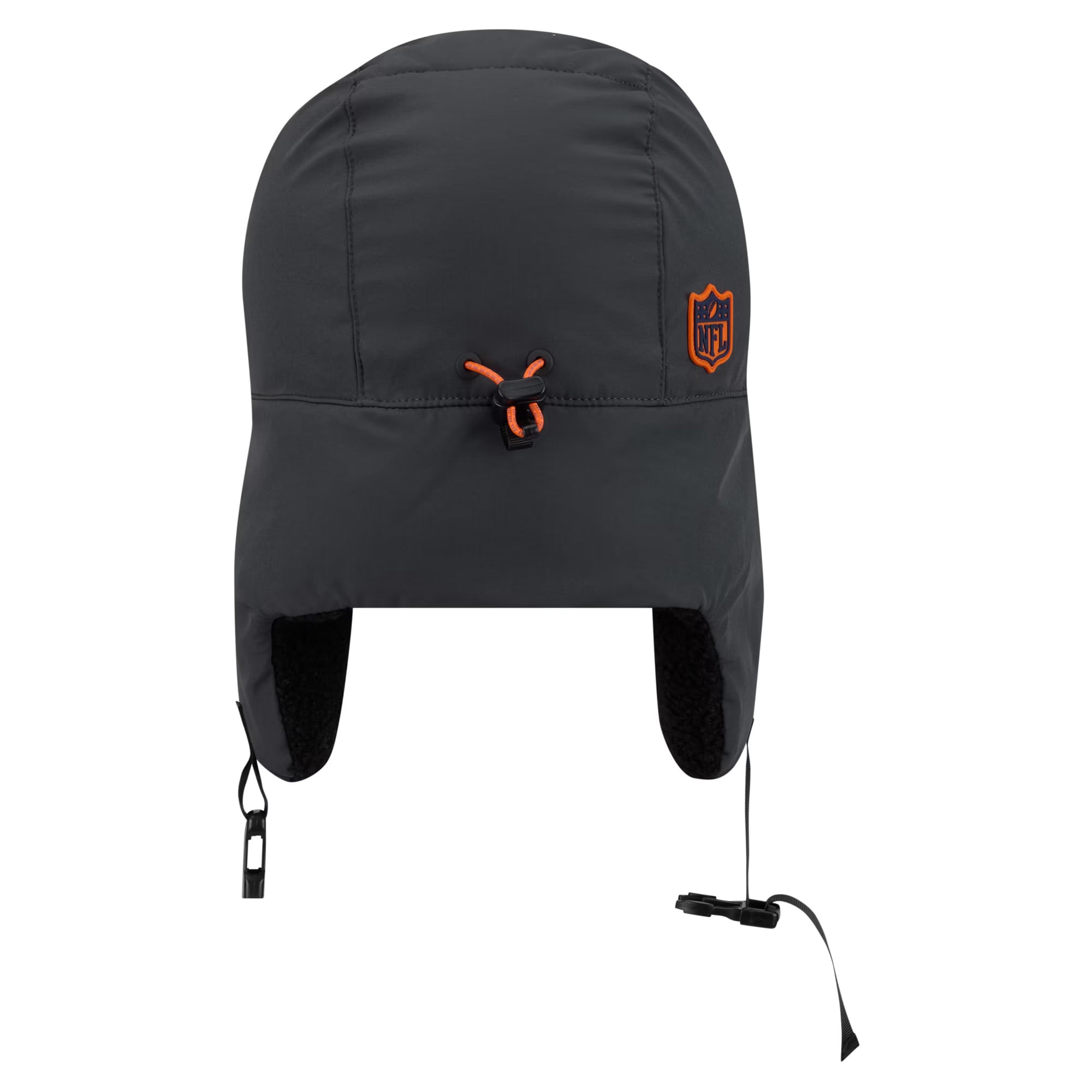 Casquette trappeur New Era anthracite pour homme, Denver Broncos 2026, idéale pour les temps froids.
