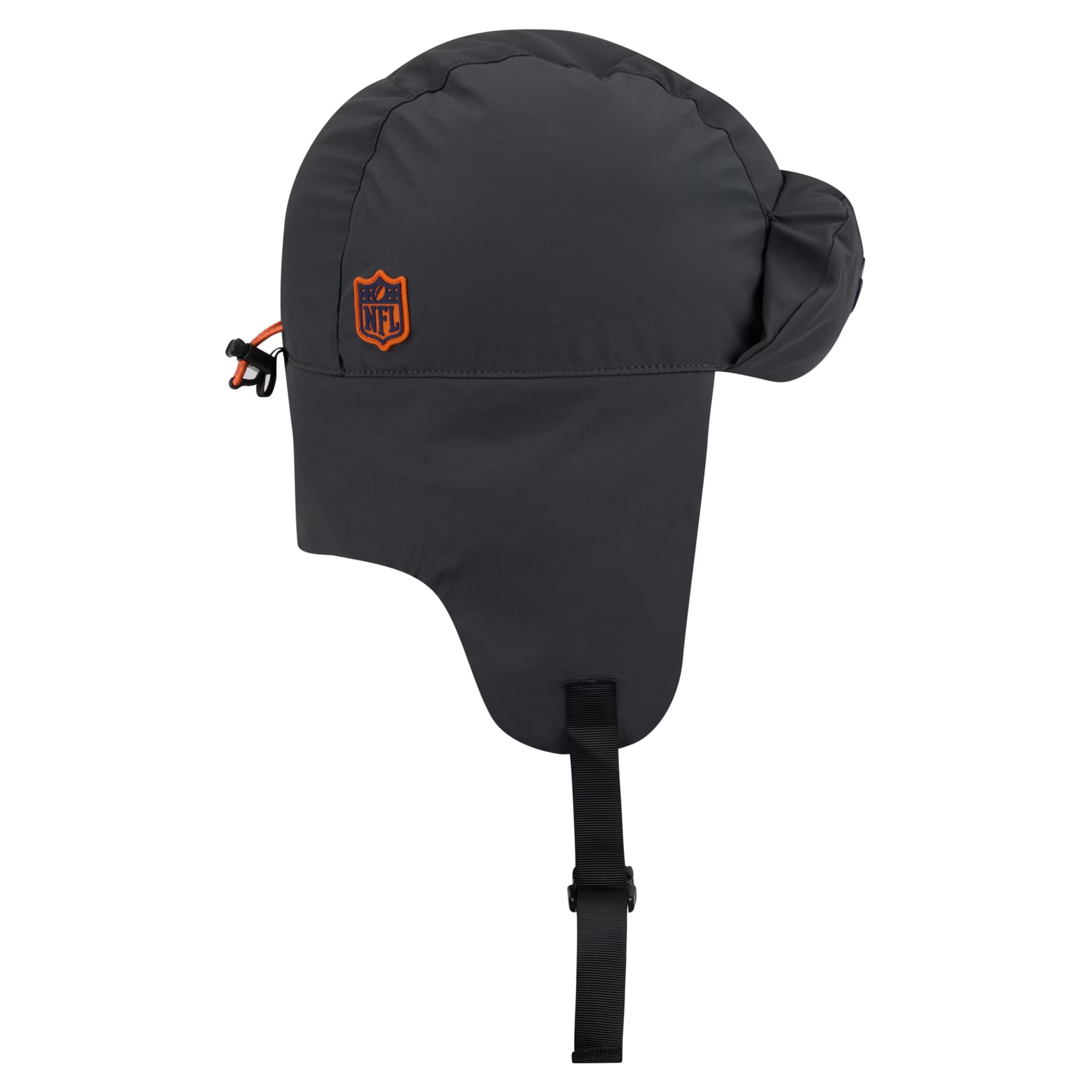 Casquette trappeur New Era anthracite pour homme, Denver Broncos 2026, idéale pour les temps froids.
