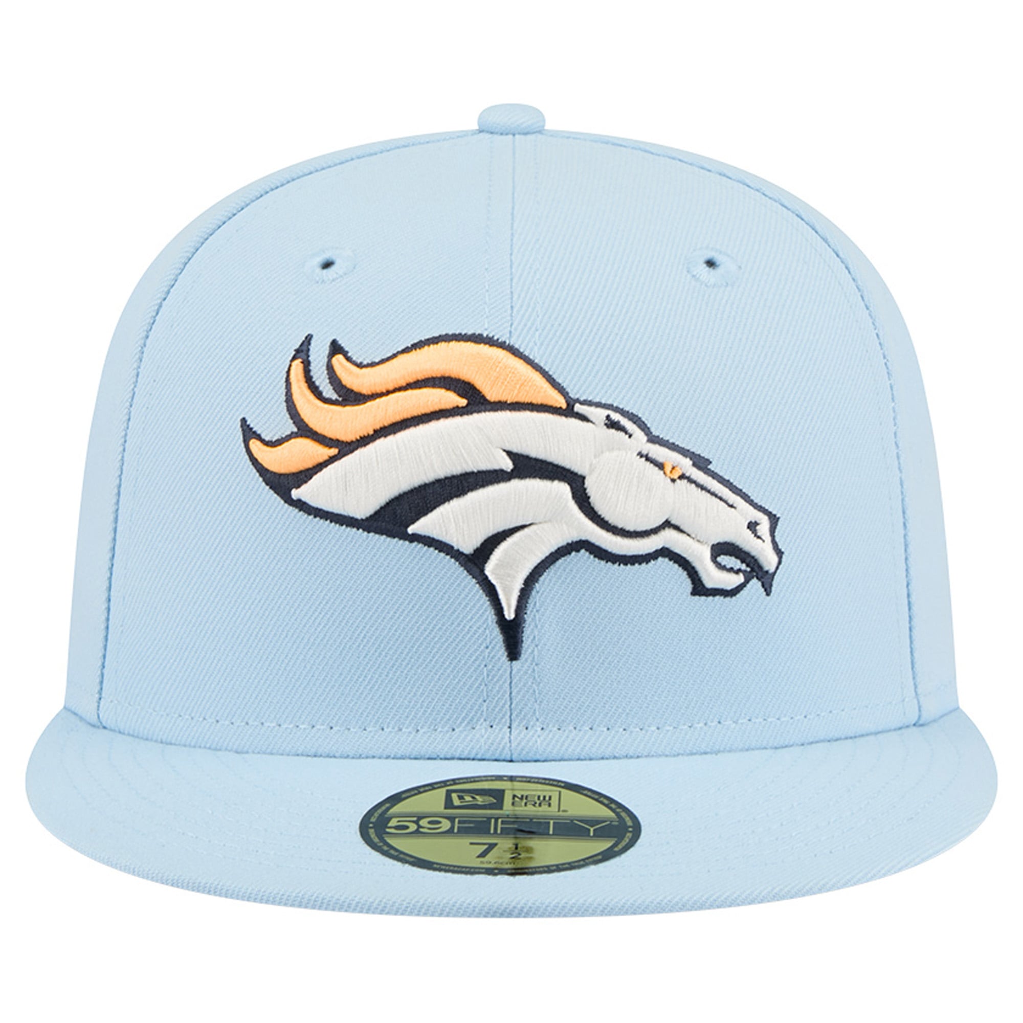 Men's New Era Coastal Blue Denver Broncos 59FIFTY Fitted Hat