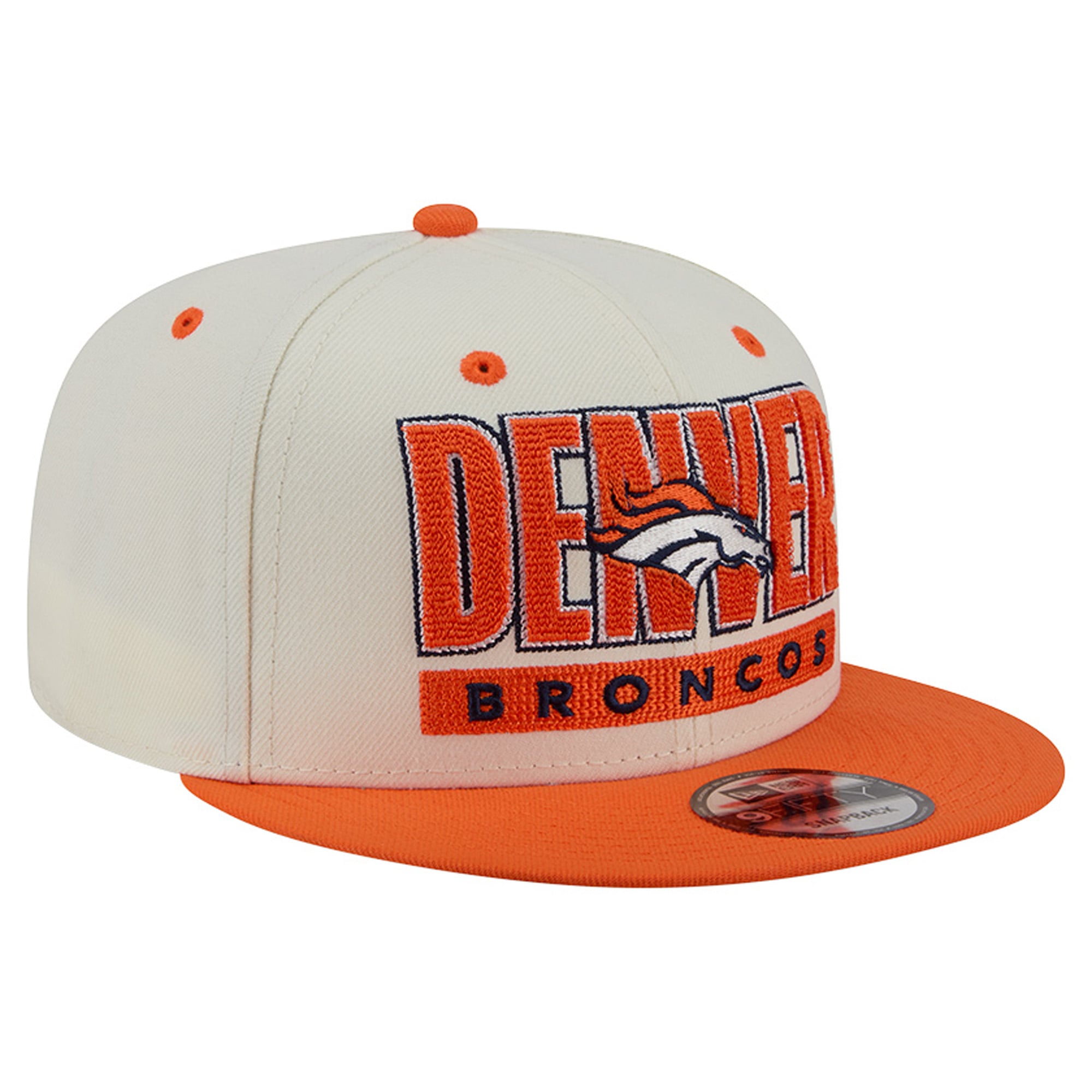 Casquette snapback New Era crème/orange Denver Broncos Classic 9FIFTY pour homme