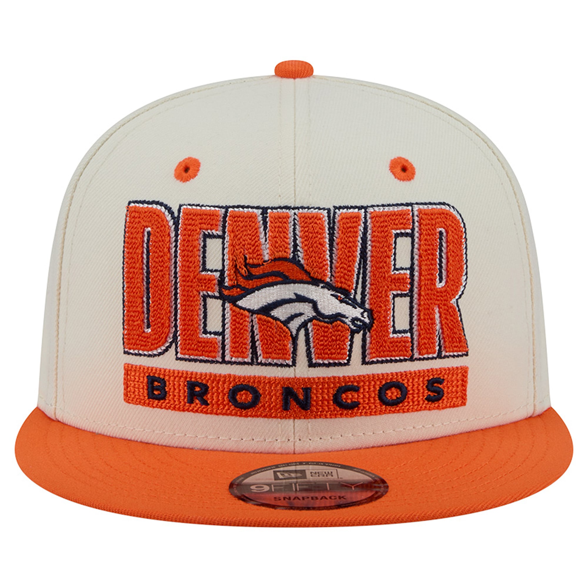 Casquette snapback New Era crème/orange Denver Broncos Classic 9FIFTY pour homme