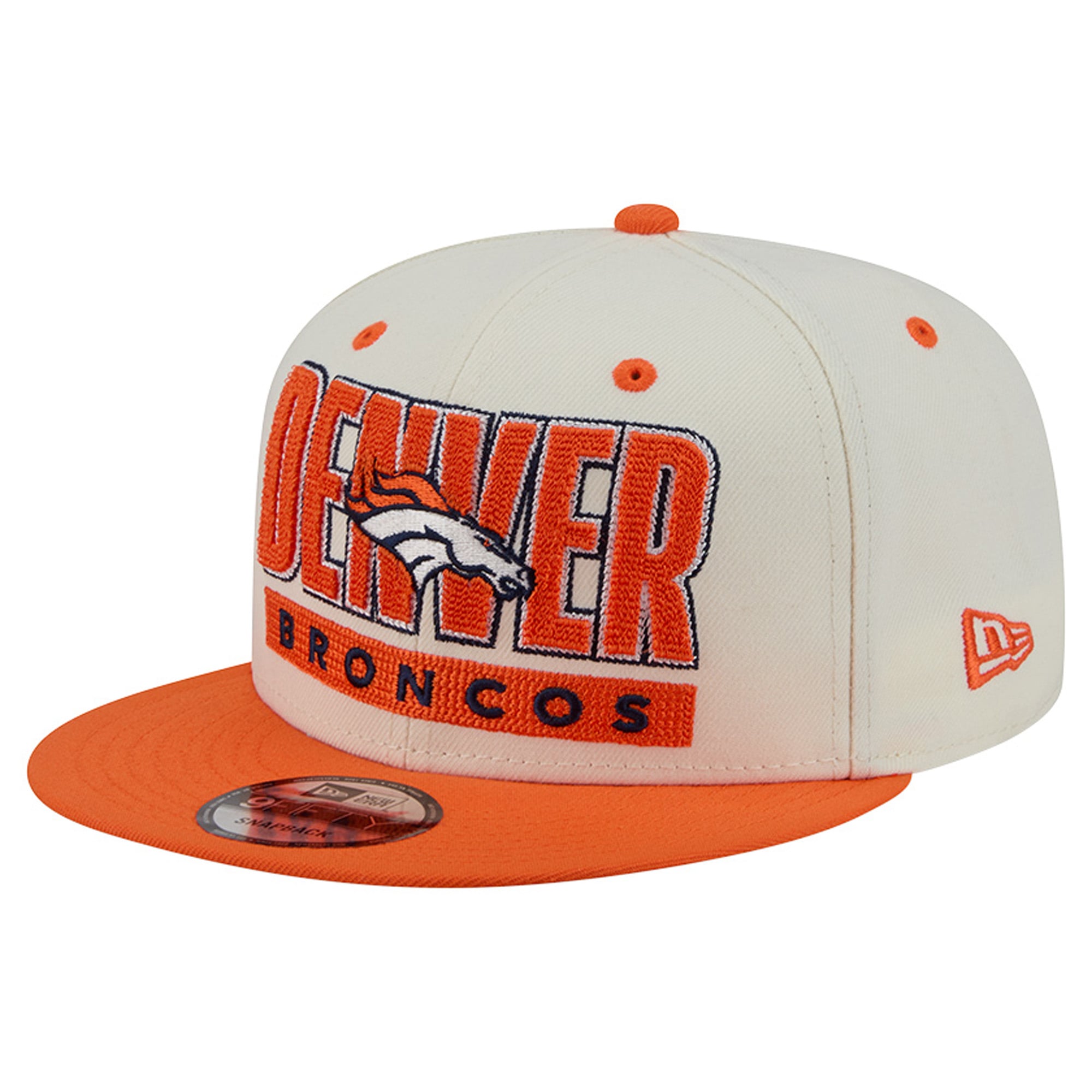 Casquette snapback New Era crème/orange Denver Broncos Classic 9FIFTY pour homme