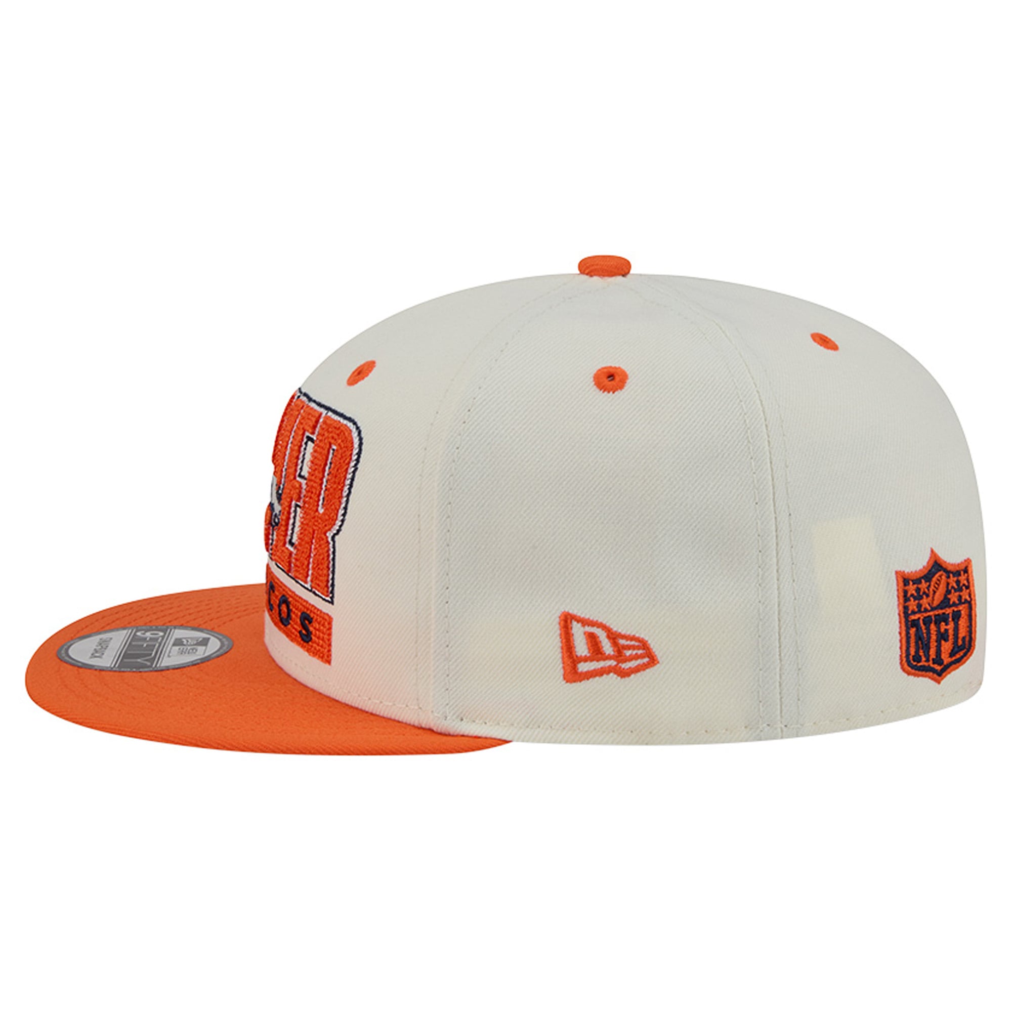 Casquette snapback New Era crème/orange Denver Broncos Classic 9FIFTY pour homme