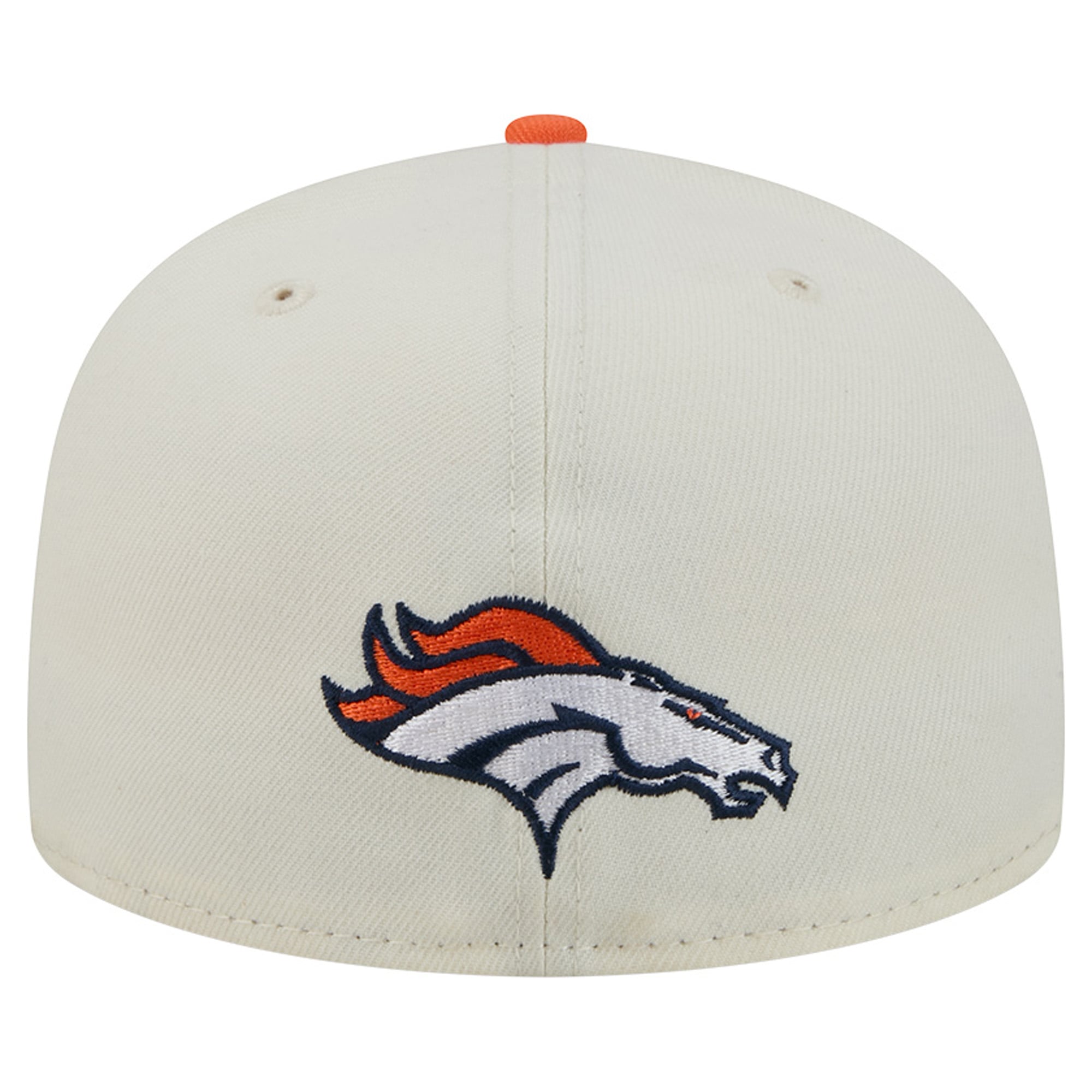 Casquette ajustée New Era Deceptor 59FIFTY pour homme, couleur crème/orange, Denver Broncos