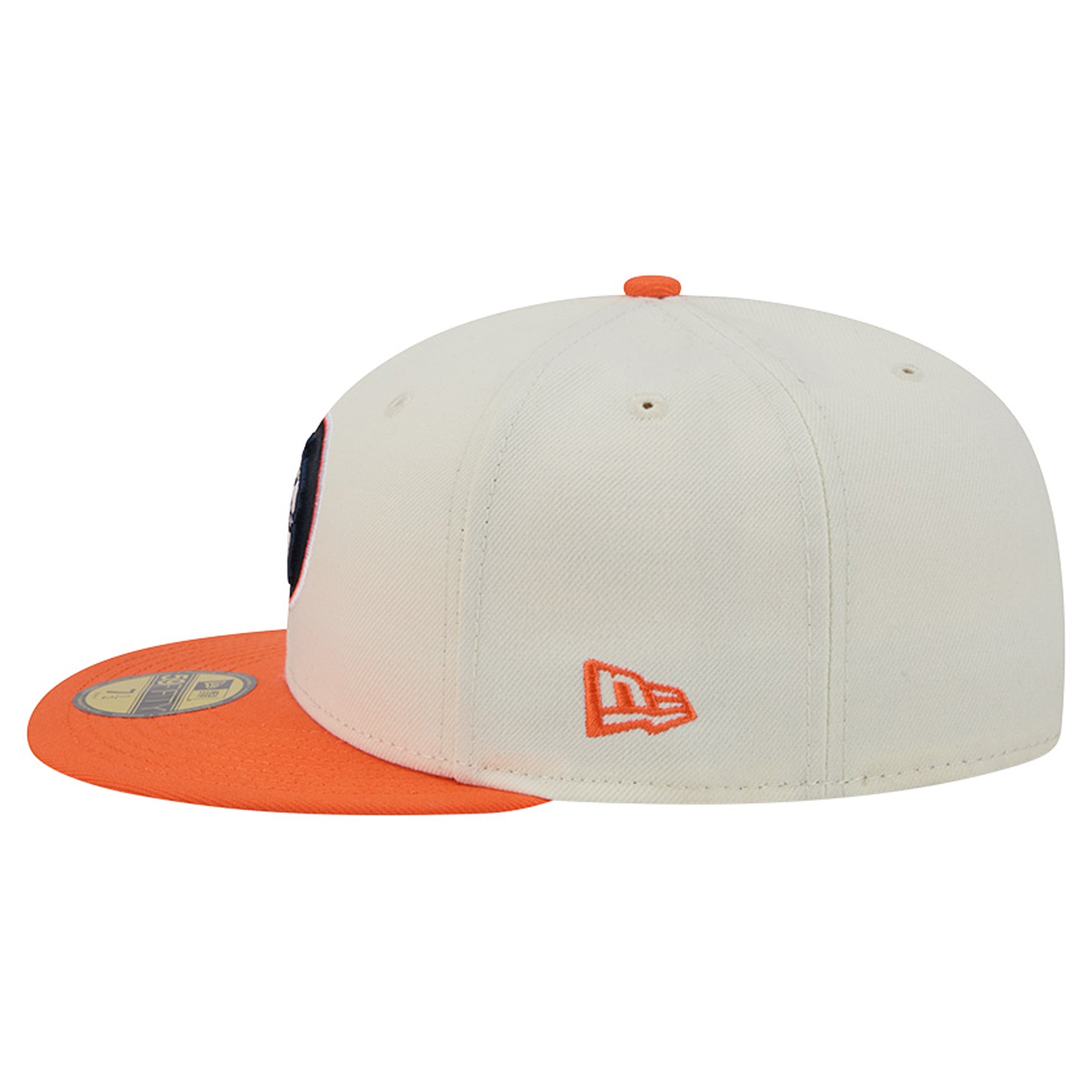 Casquette ajustée New Era Deceptor 59FIFTY pour homme, couleur crème/orange, Denver Broncos
