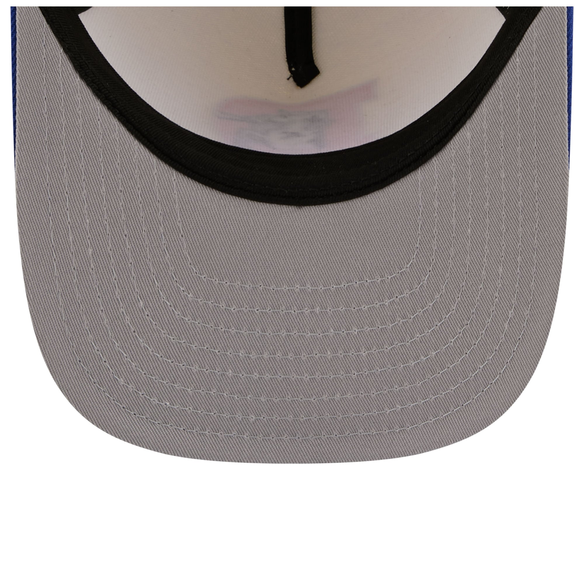 Casquette ajustée New Era 59FIFTY pour homme, coloris crème/bleu royal, Denver Broncos, style rétro.