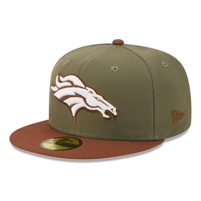 Denver Broncos New Era Color Pack 59FIFTY Fitted Hat - Olive/Brown