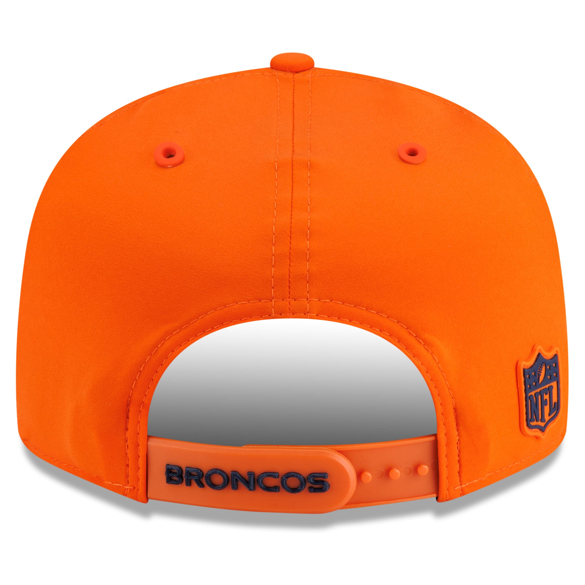 Casquette snapback New Era orange Denver Broncos 2026 Sideline 9FIFTY pour homme