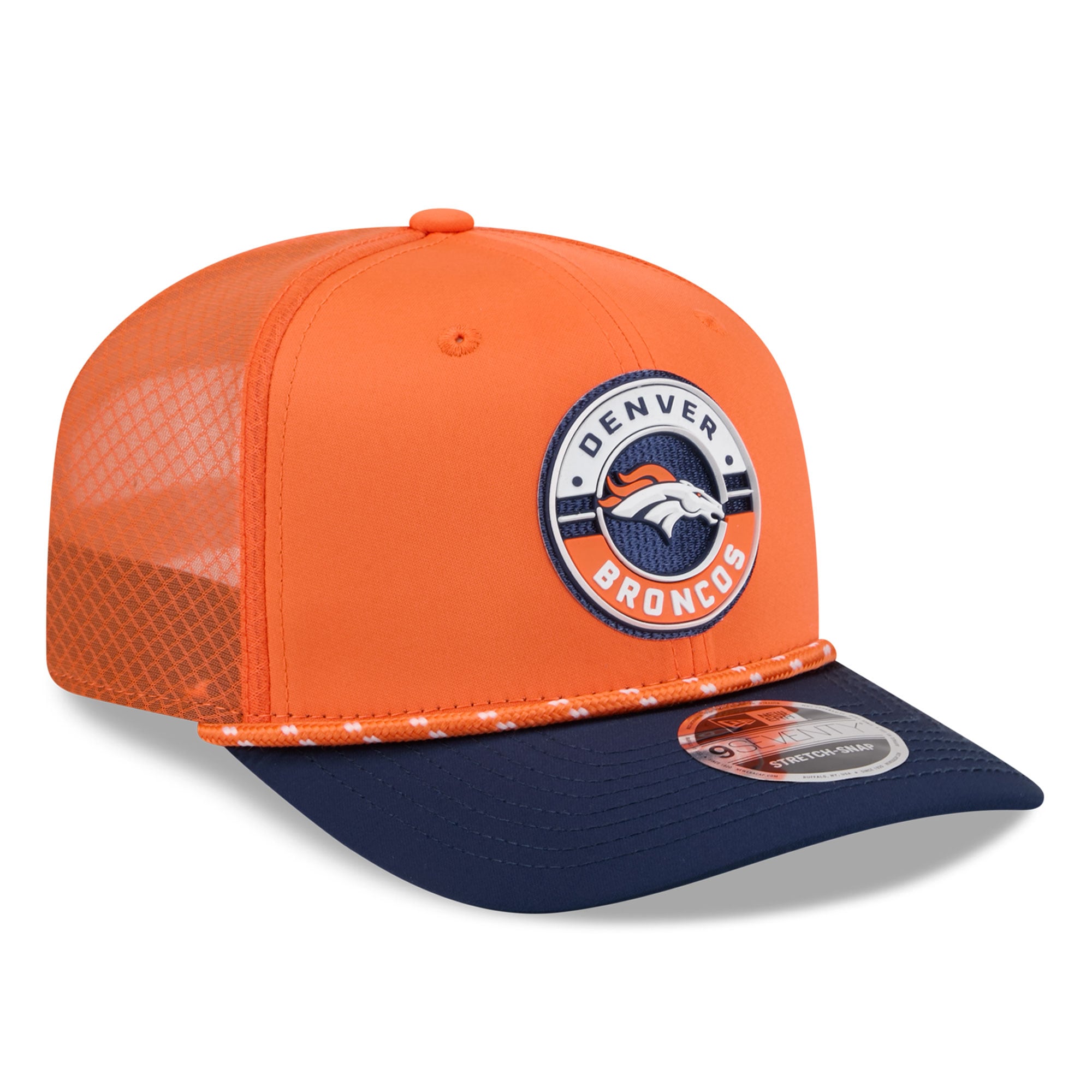 Casquette ajustable New Era orange Denver Broncos Game 9SEVENTY pour homme