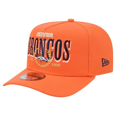 Denver Broncos New Era Laurel A-Frame 9FIFTY Snapback Hat - Orange
