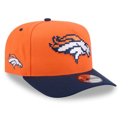 Denver Broncos New Era Pixel A-Frame 9FIFTY Snapback Hat - Orange