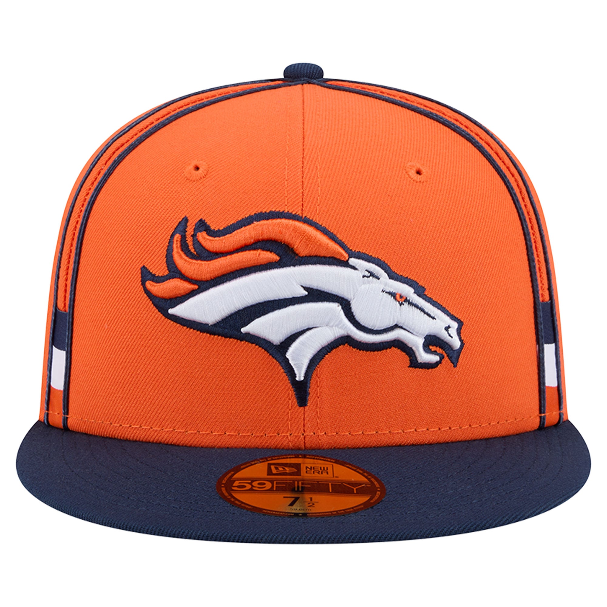 Casquette ajustée New Era 59FIFTY orange Denver Broncos pour homme