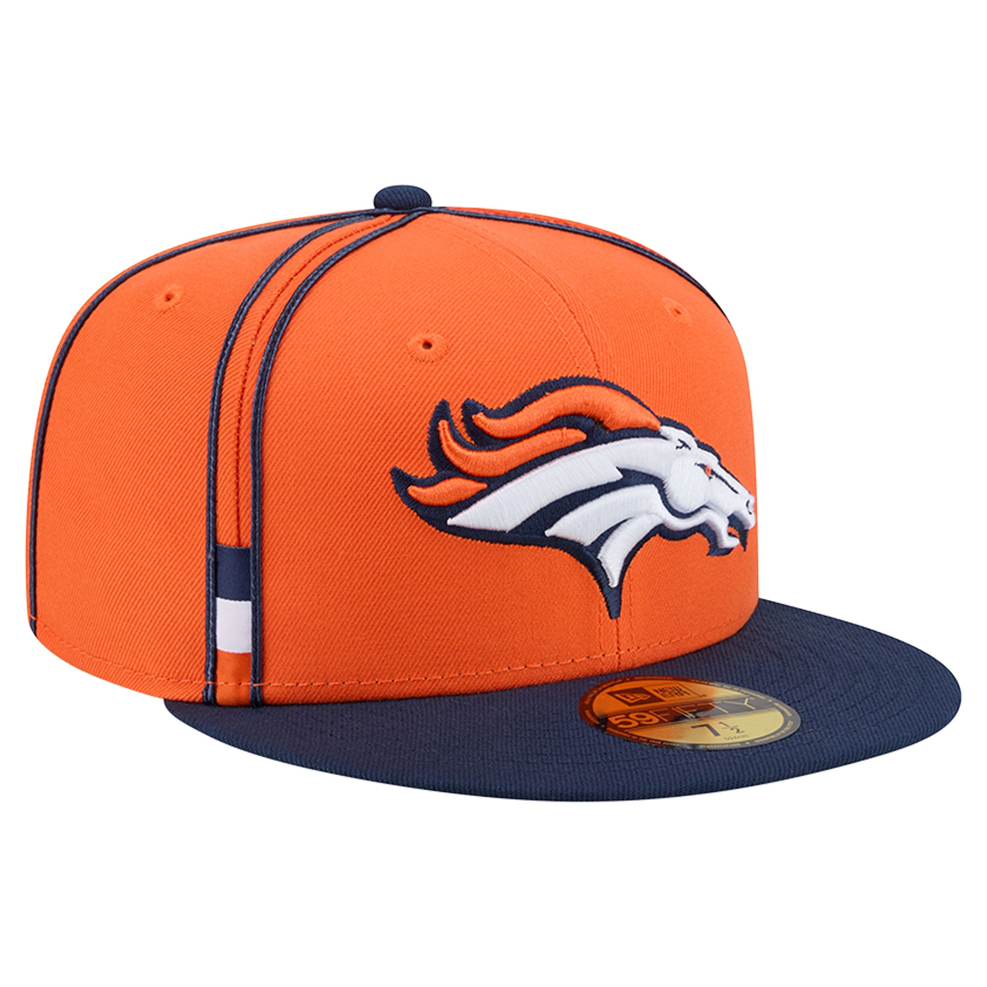 Casquette ajustée New Era 59FIFTY orange Denver Broncos pour homme