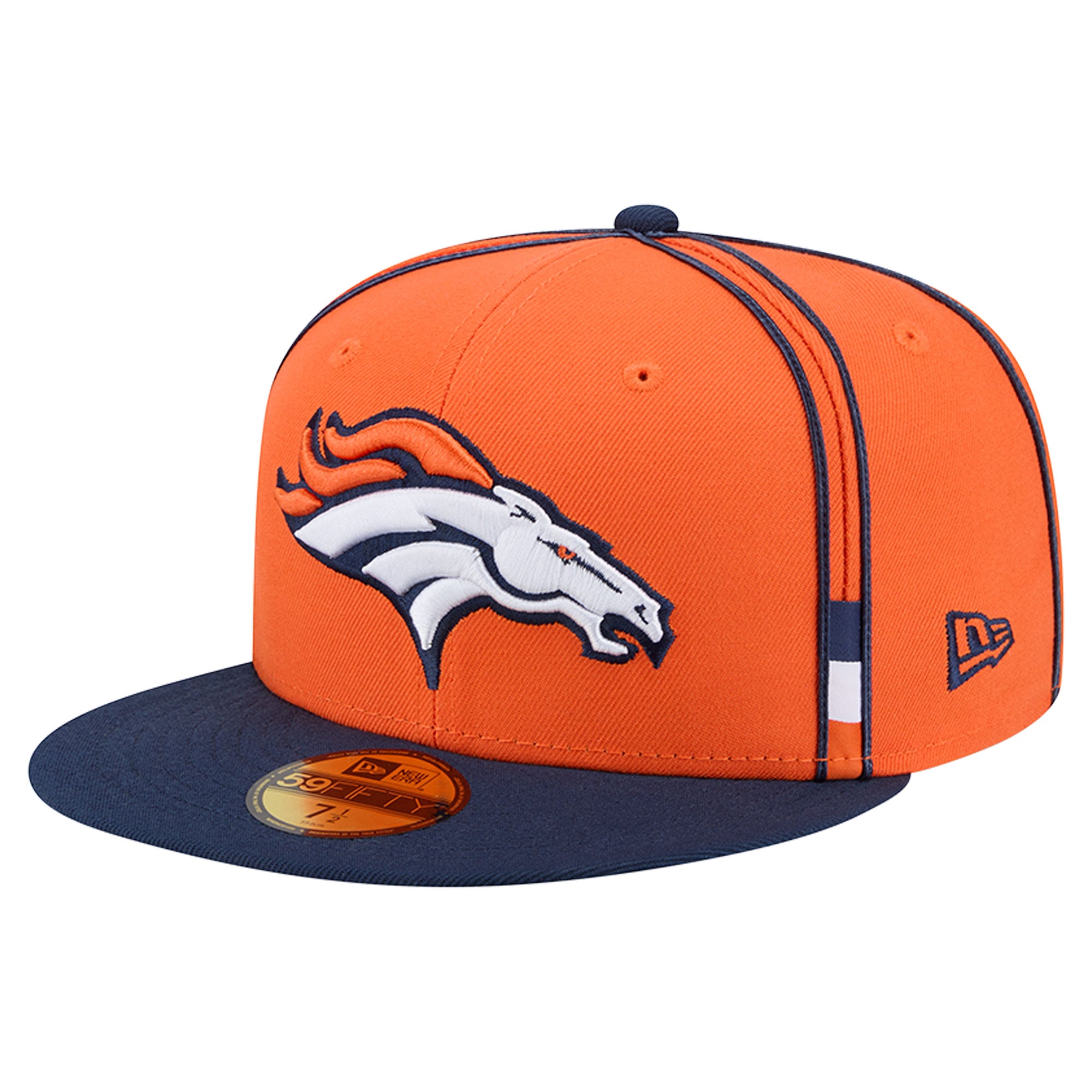 Casquette ajustée New Era 59FIFTY orange Denver Broncos pour homme