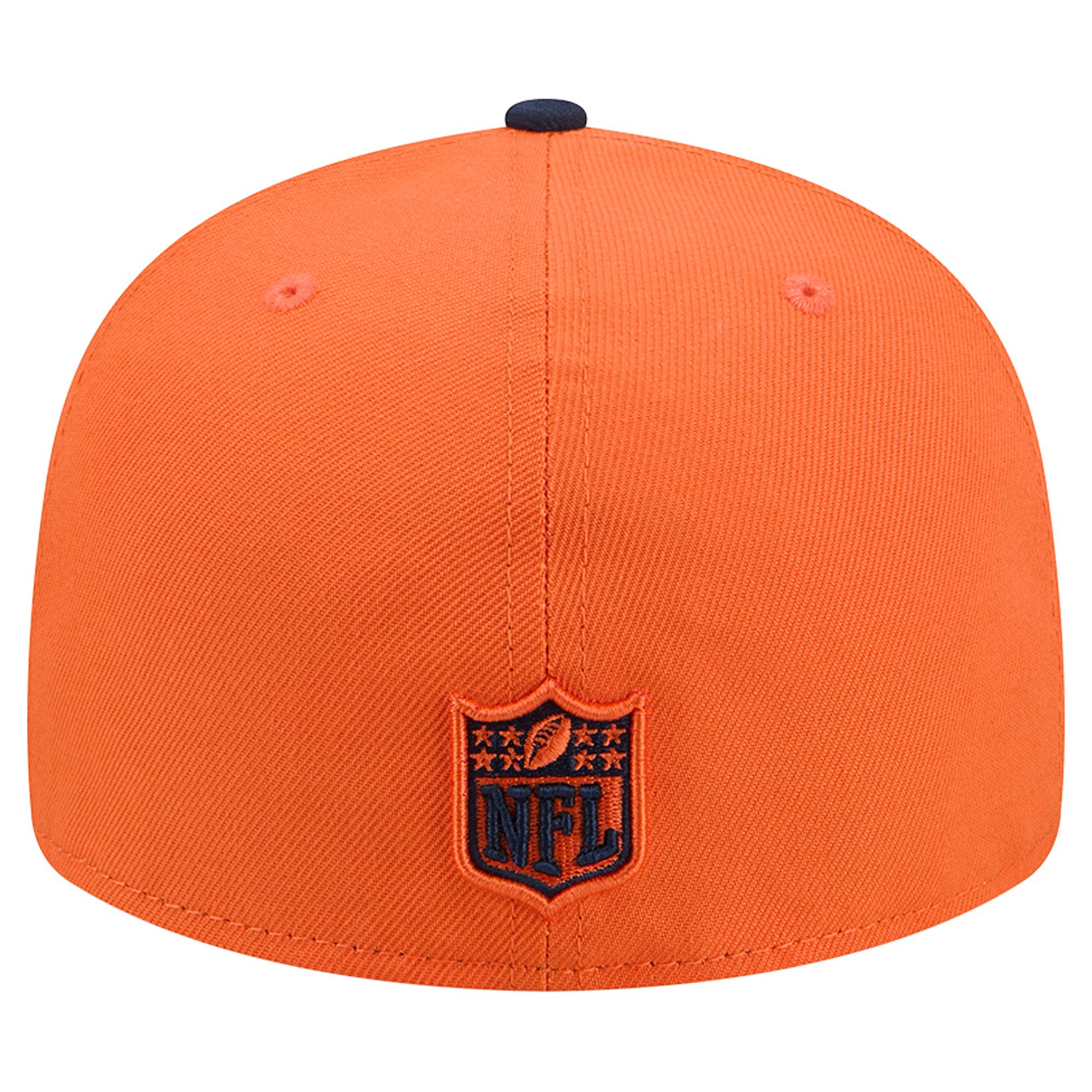 Men's New Era Orange/Navy Denver Broncos Pixel Curved 59FIFTY Fitted Hat