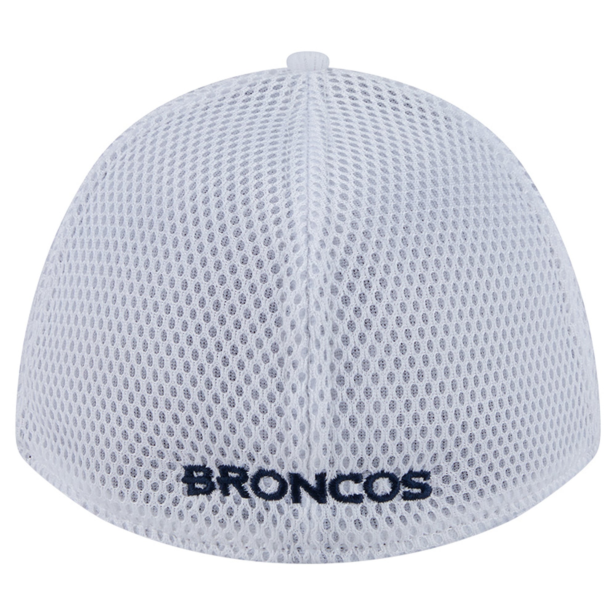 Casquette New Era blanche et orange Denver Broncos Dash 39THIRTY M-Crown Flex pour homme