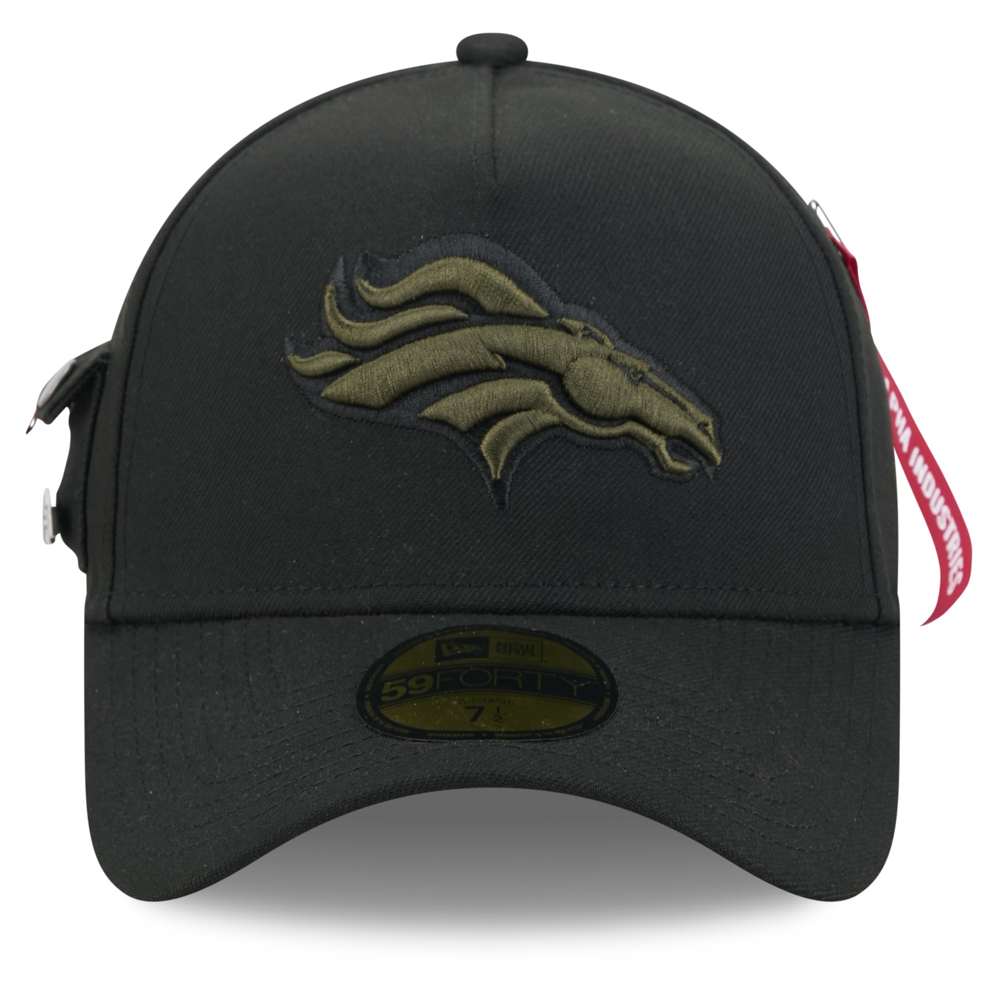 Casquette ajustée New Era x Alpha Industries noire Denver Broncos A-Frame 59FORTY pour homme