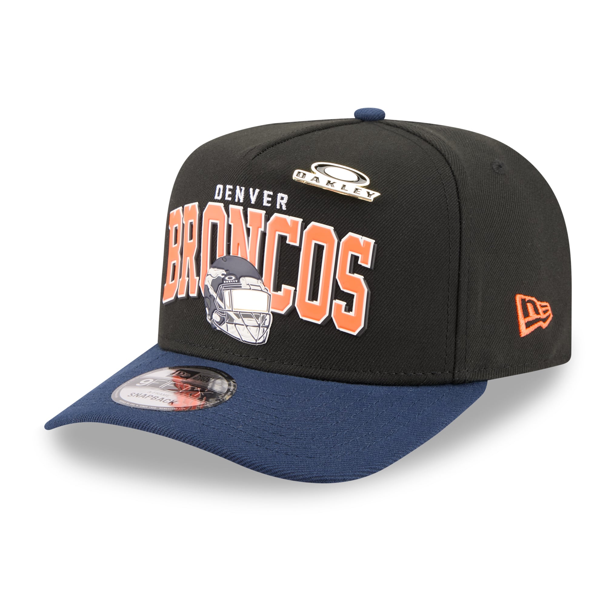 Men's New Era x Oakley Black Denver Broncos 9FIFTY A-Frame Snapback Hat