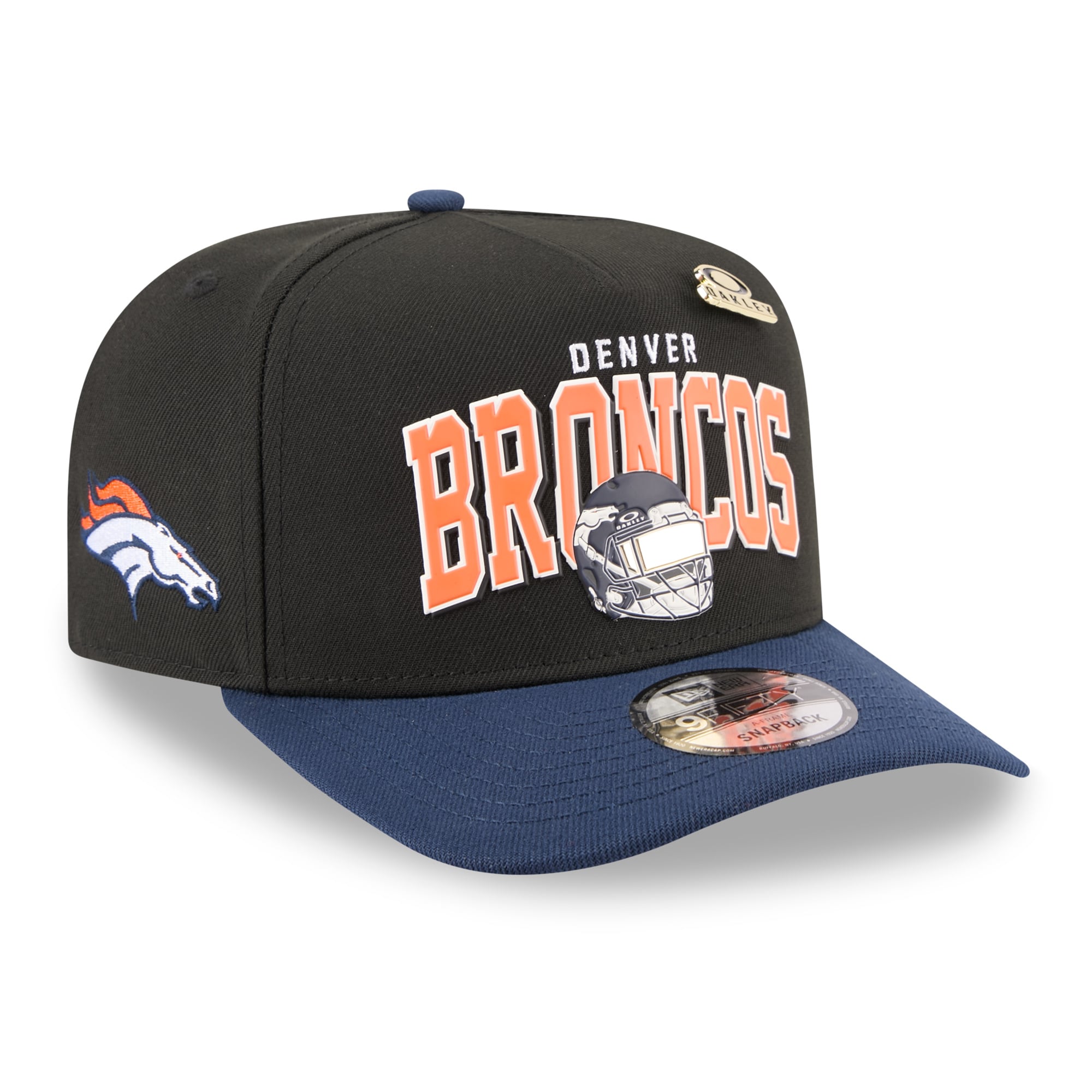 Men's New Era x Oakley Black Denver Broncos 9FIFTY A-Frame Snapback Hat