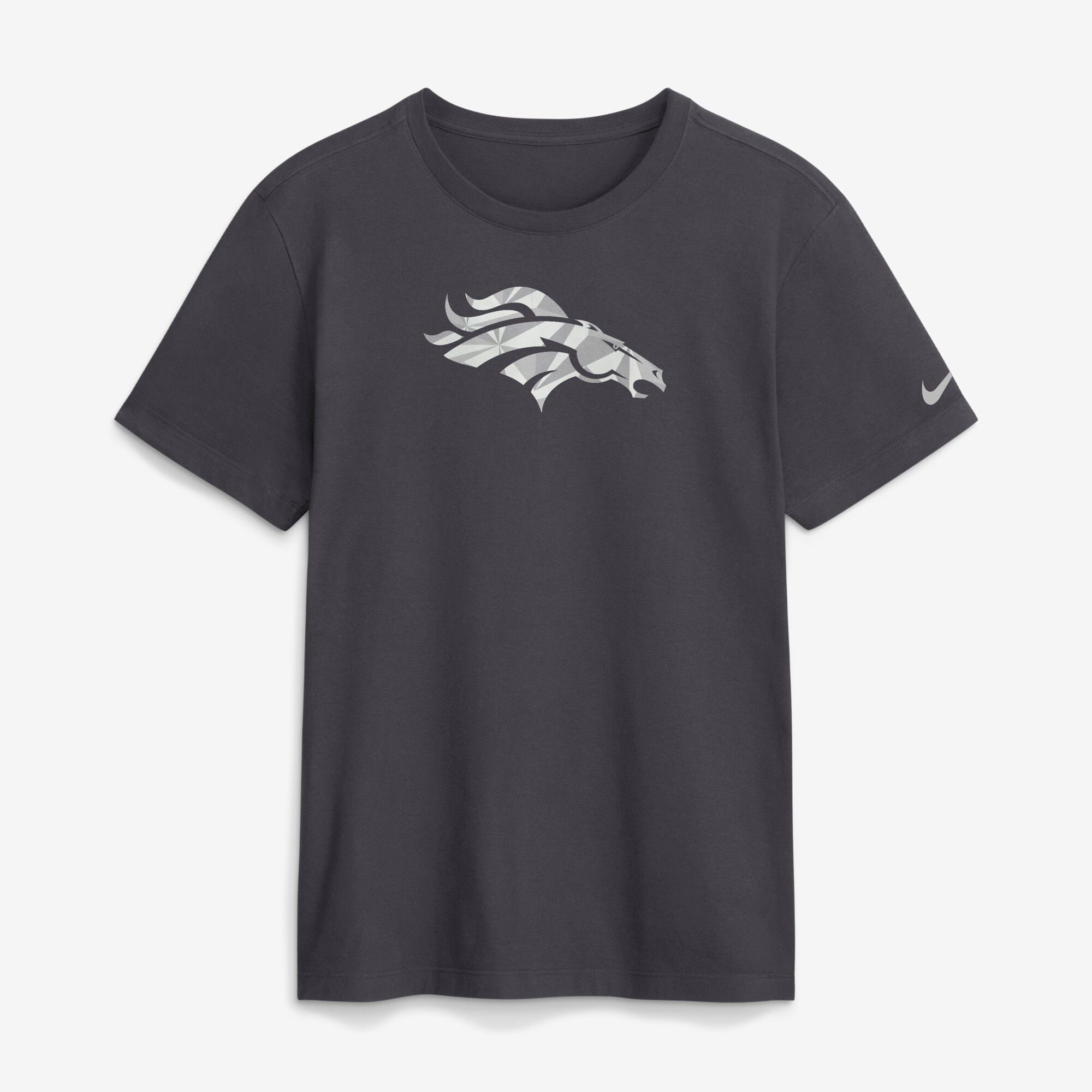 T-shirt Nike pour homme, anthracite, Denver Broncos, logo fractal