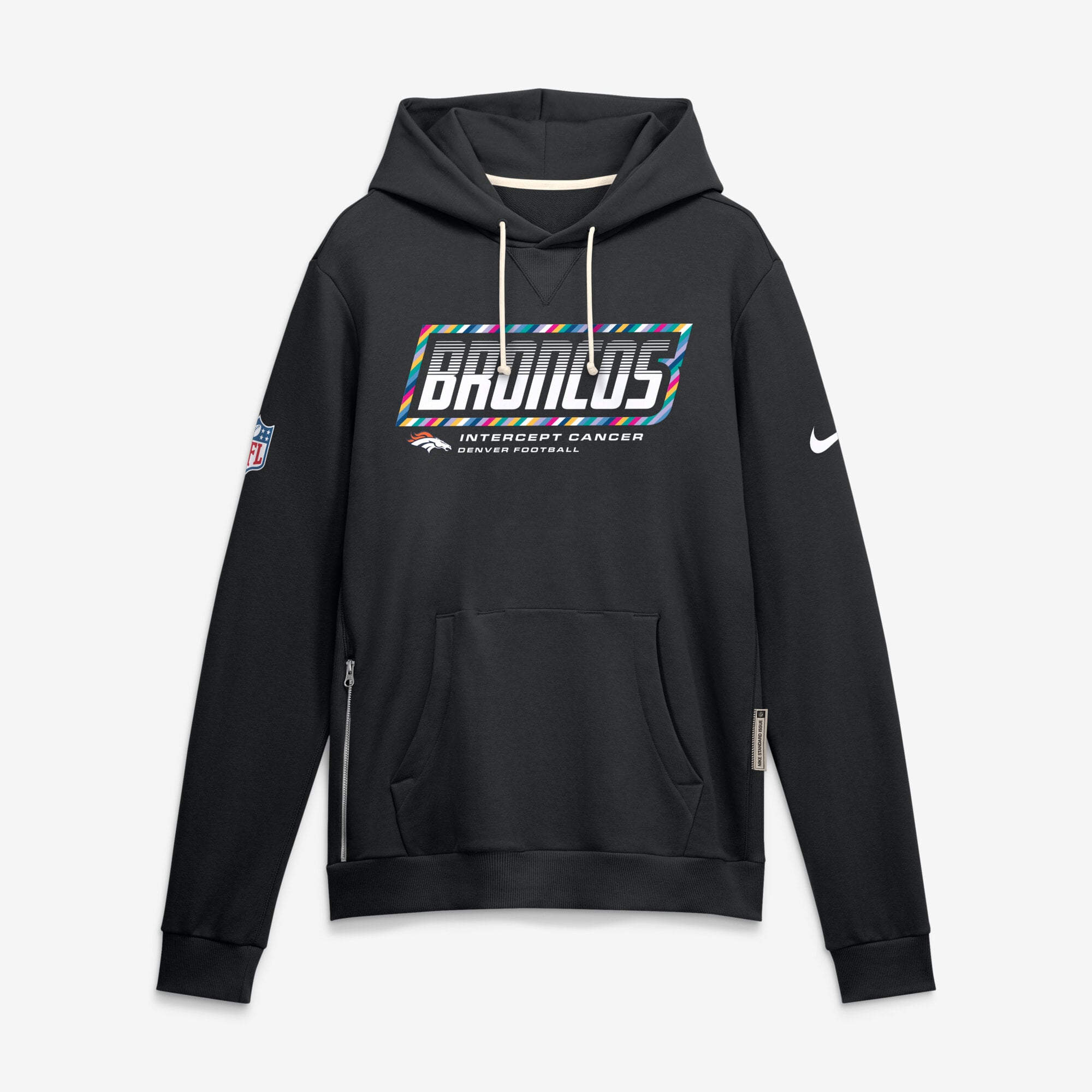 Men's Nike Denver Broncos 2026 NFL Crucial Catch Sideline Standard Issue Dri-FIT Pullover Hoodie