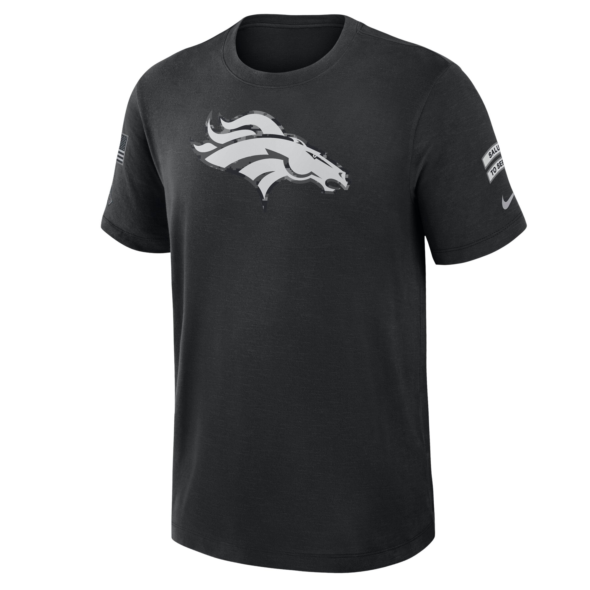 T-shirt Nike noir Denver Broncos 2026 Salute to Service pour homme