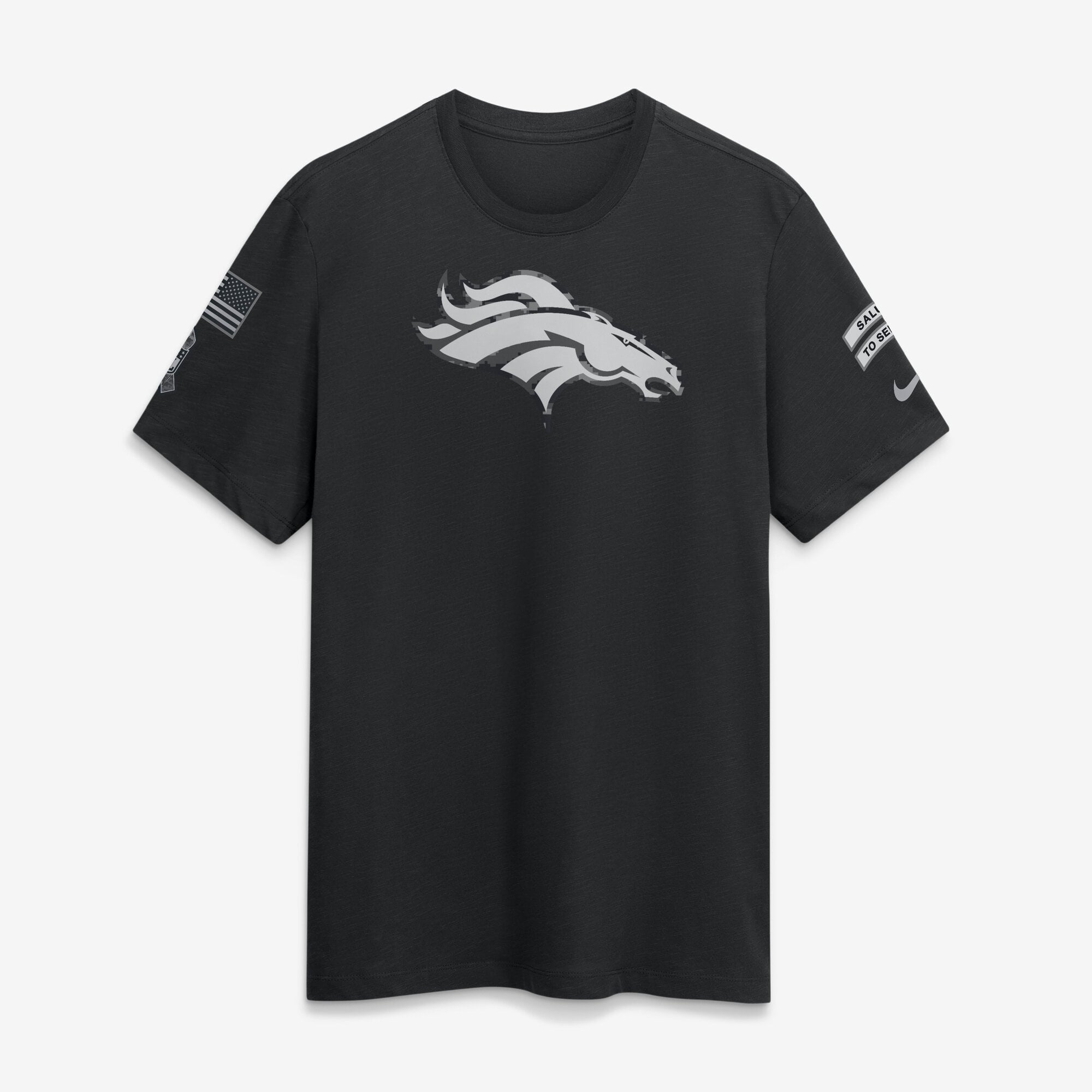 T-shirt Nike noir Denver Broncos 2026 Salute to Service pour homme