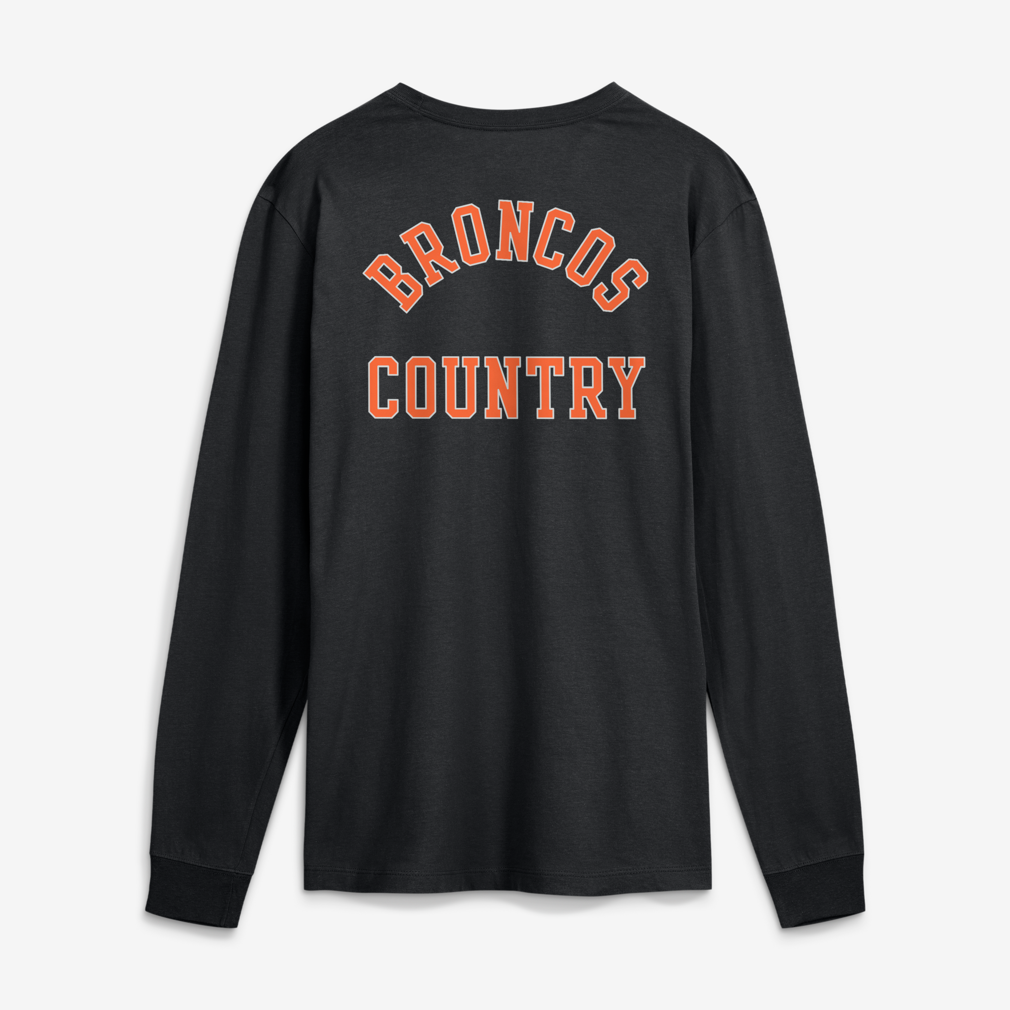 T-shirt à manches longues Nike Denver Broncos Double Rewind noir pour homme